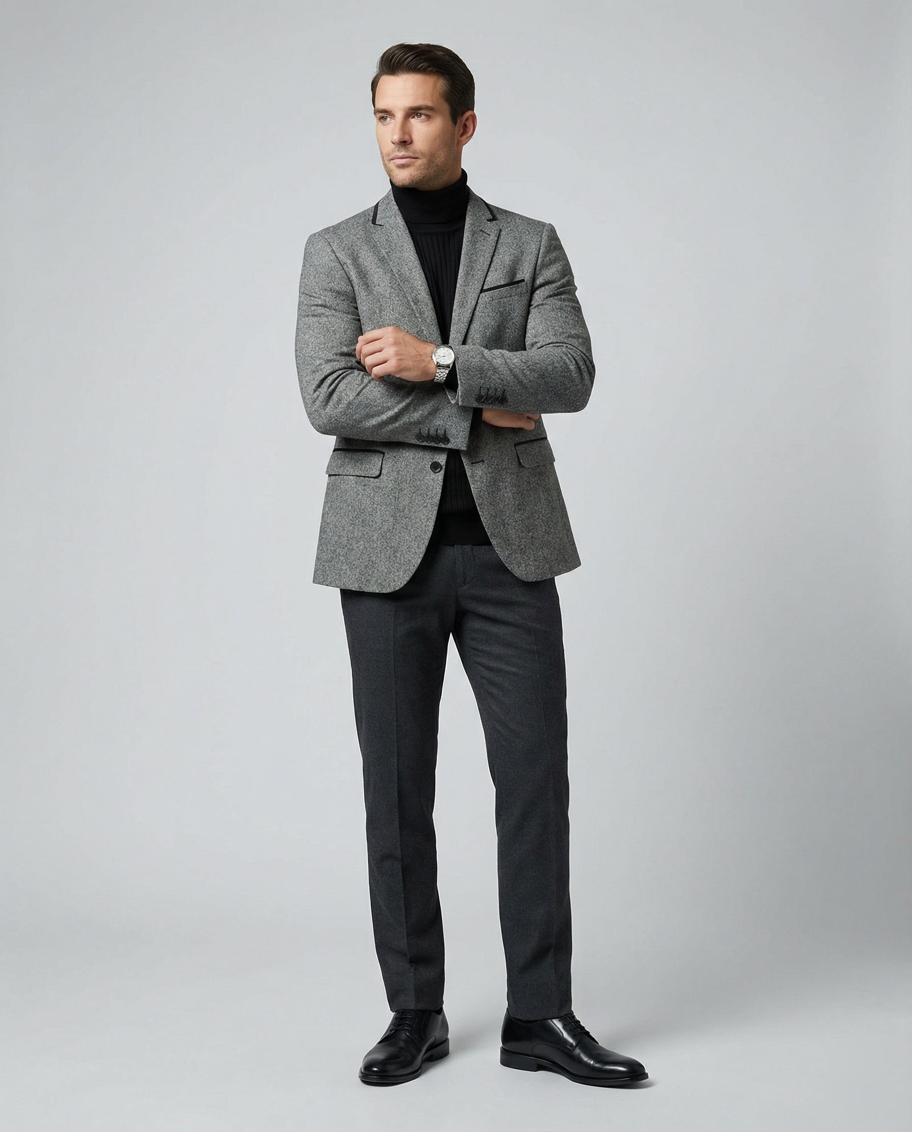 Men's Business Blazer Glencheck Slim Fit