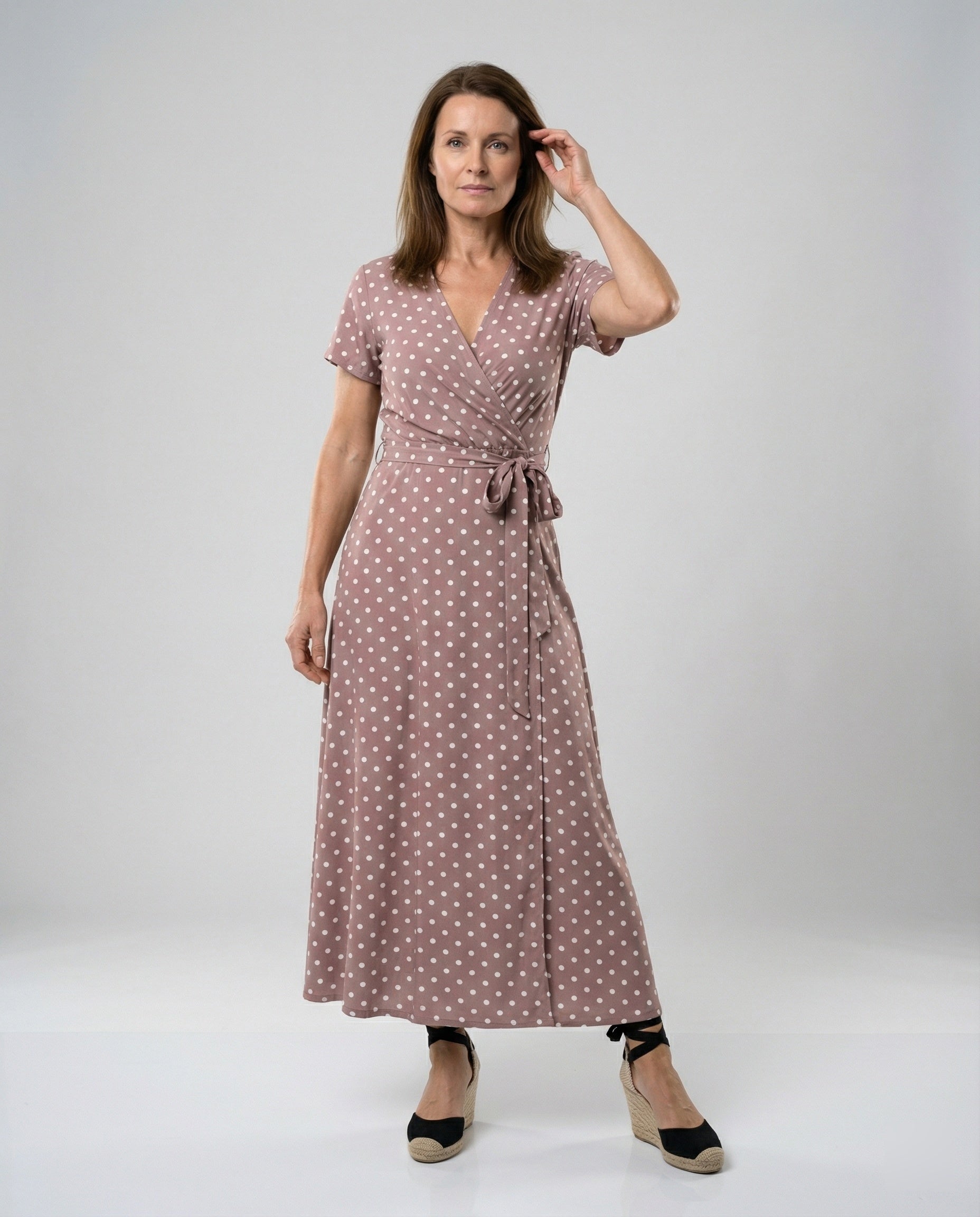 Women's Wrap Maxi Dress with Slit