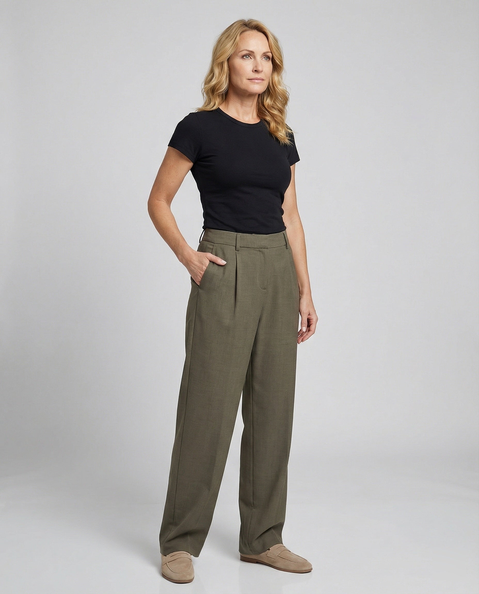 Leisurewear Women's Fabric Pants Wide