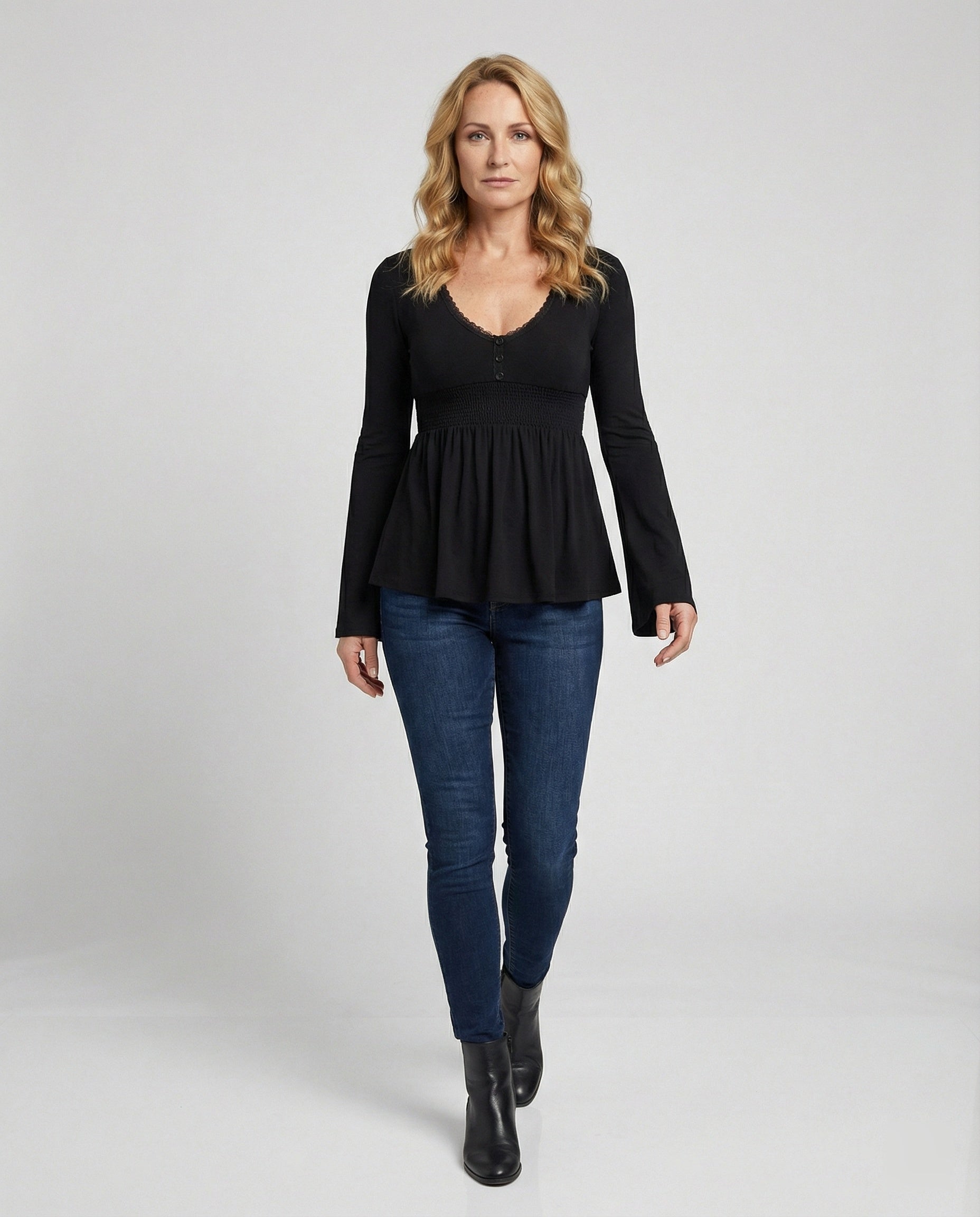 Tunic Women Long Sleeve Boho