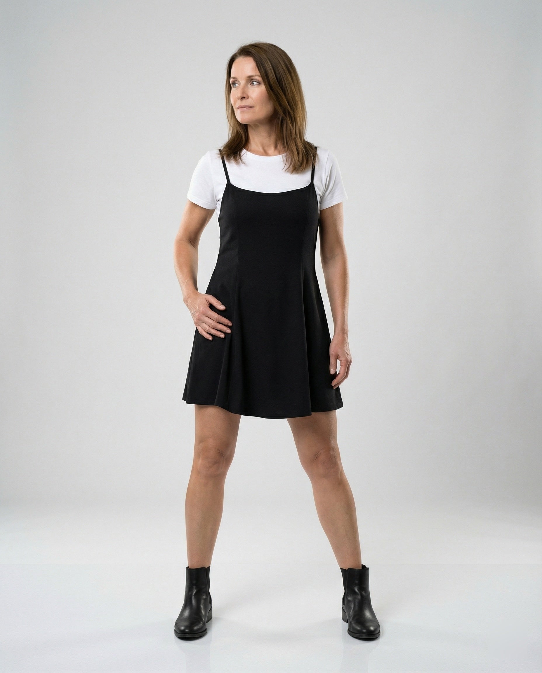 Women's Skater Summer Dress with Straps