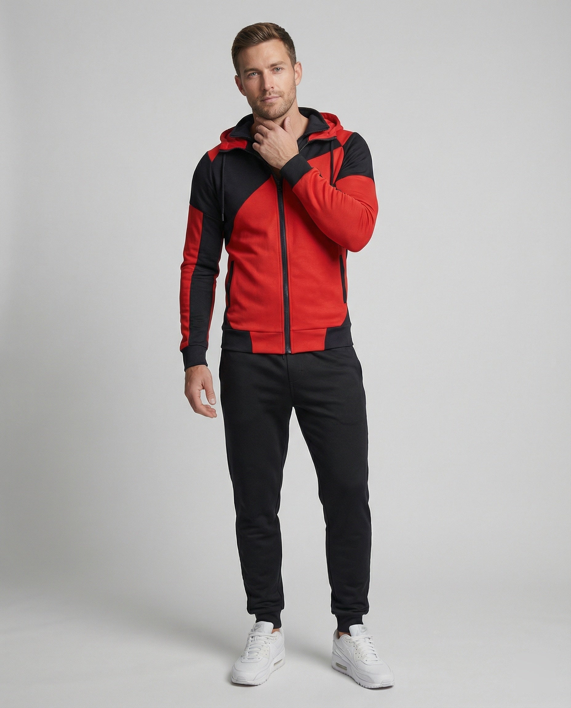 Men's Tracksuit with Hood Slim Fit