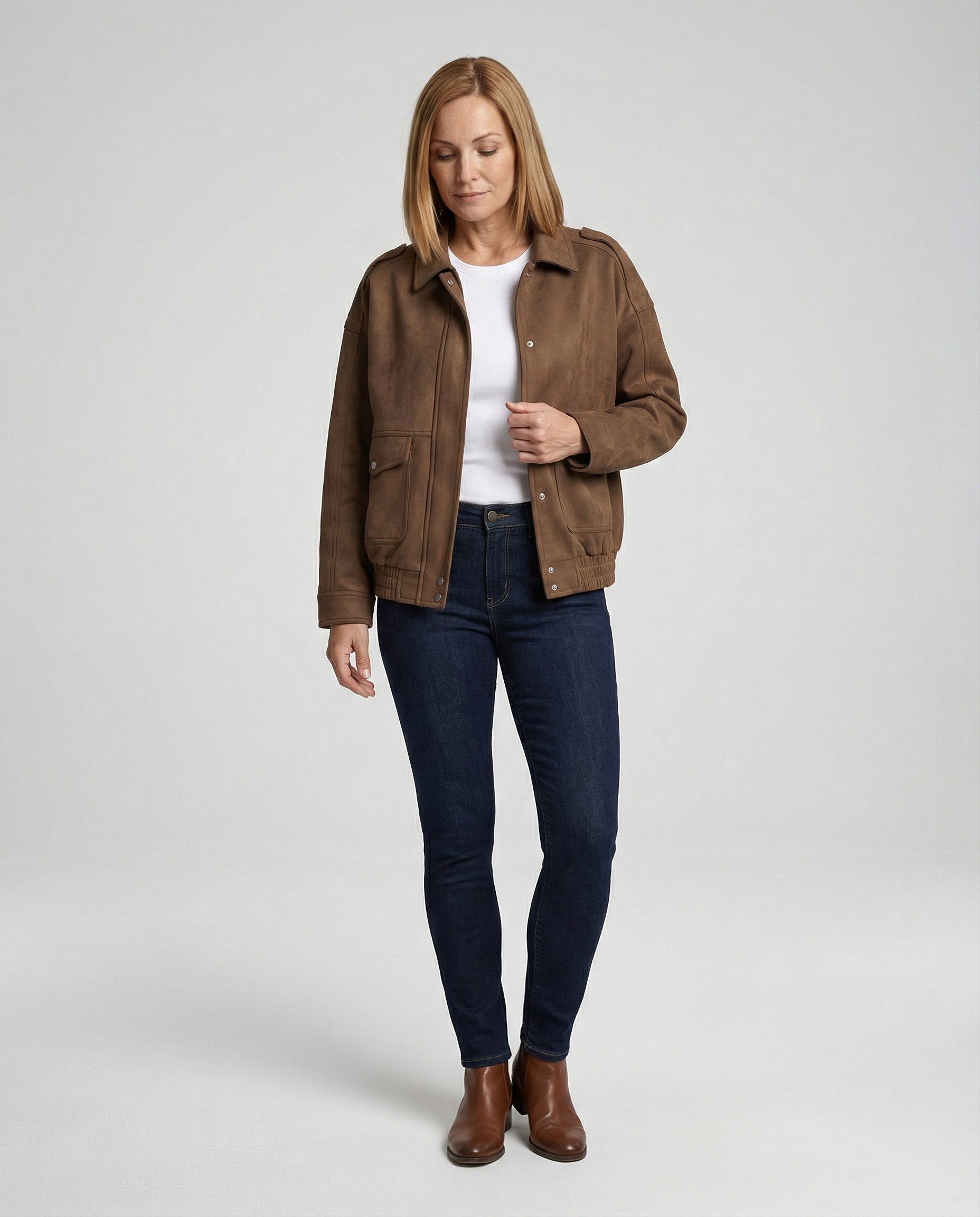 Leisure wear Women's Velour Jacket Loose