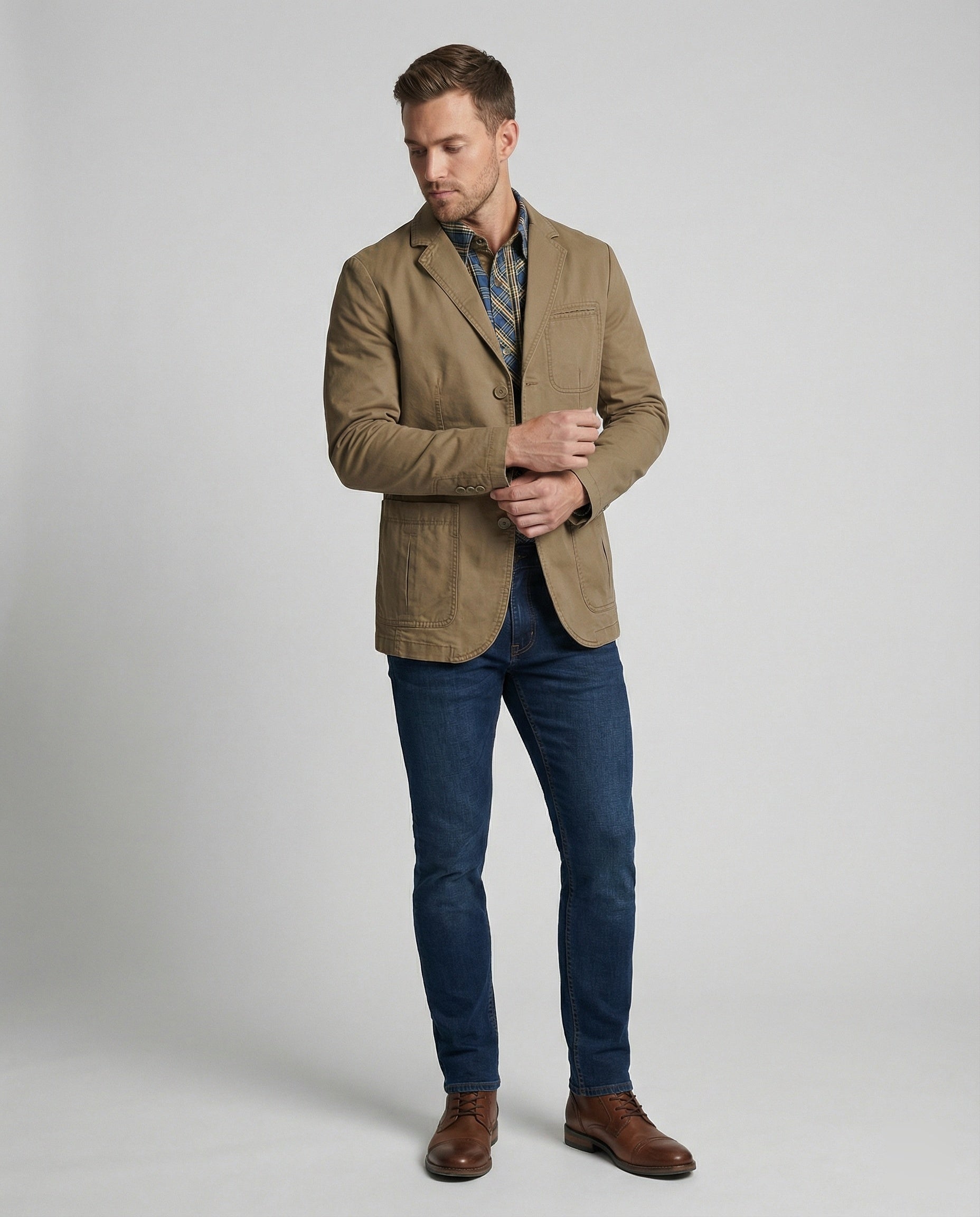 Men's Blazer Men's Cotton Casual