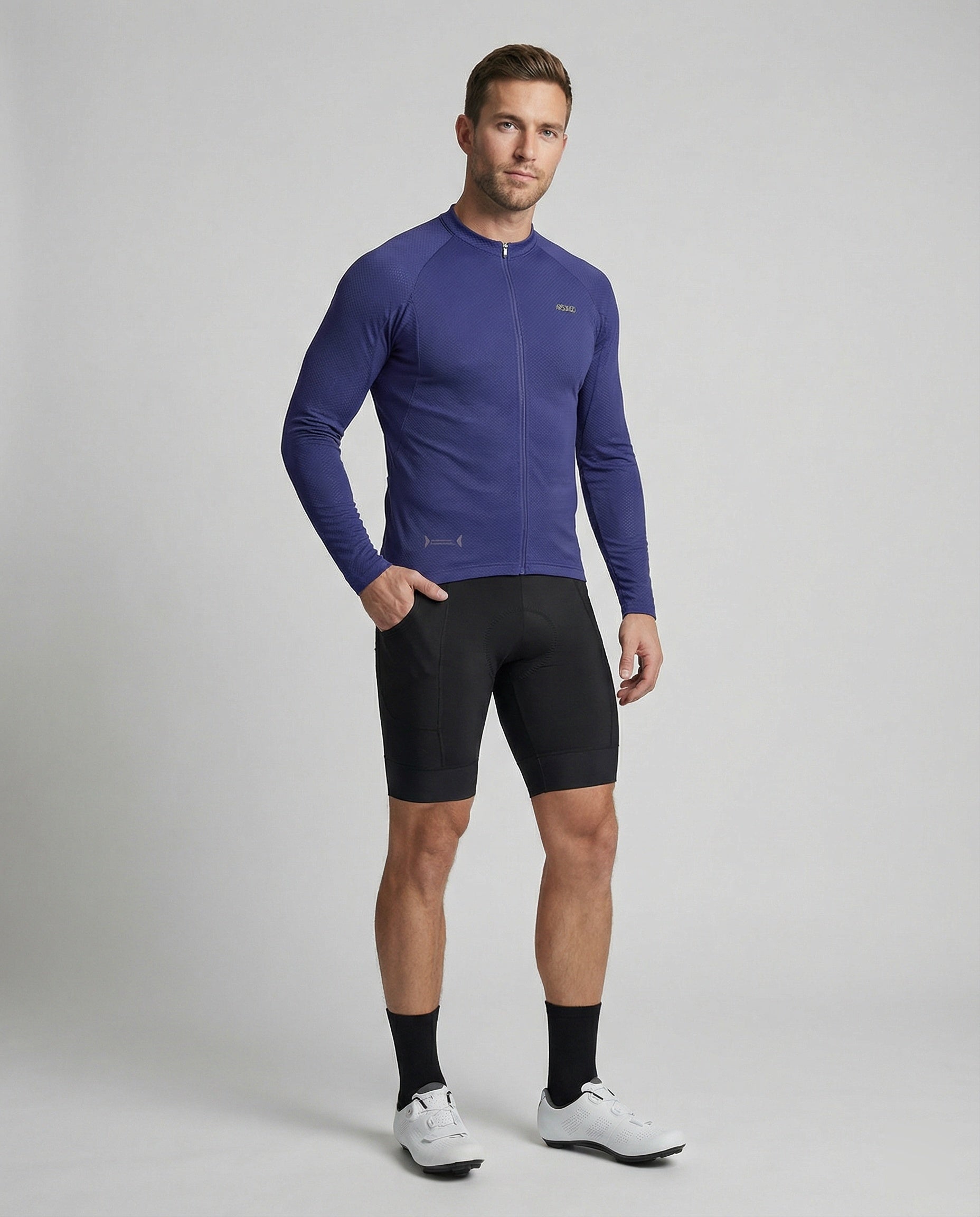 Bicycle Jersey Long Sleeve With Back Pockets Men