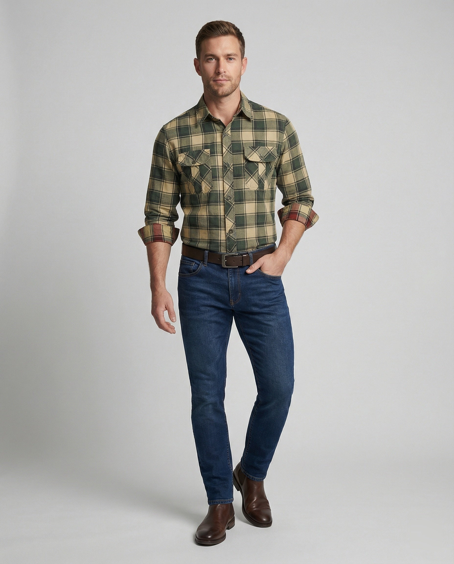 Men's Long Sleeve Shirt Men's Flannel
