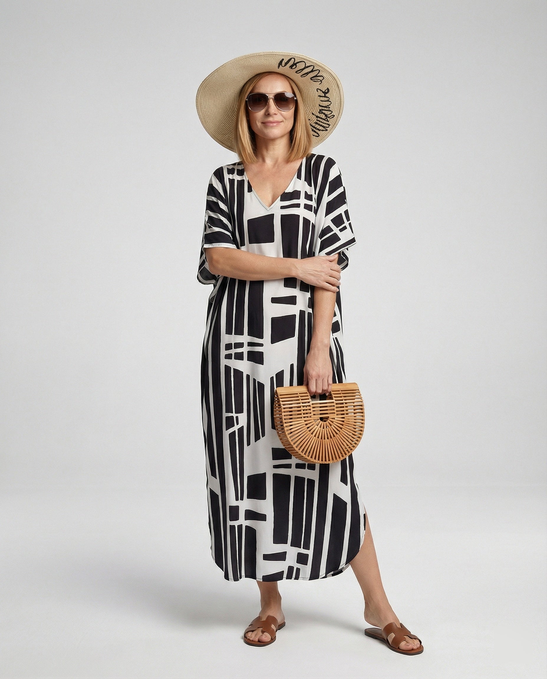 Women's Beach Dress Kimono with Belt