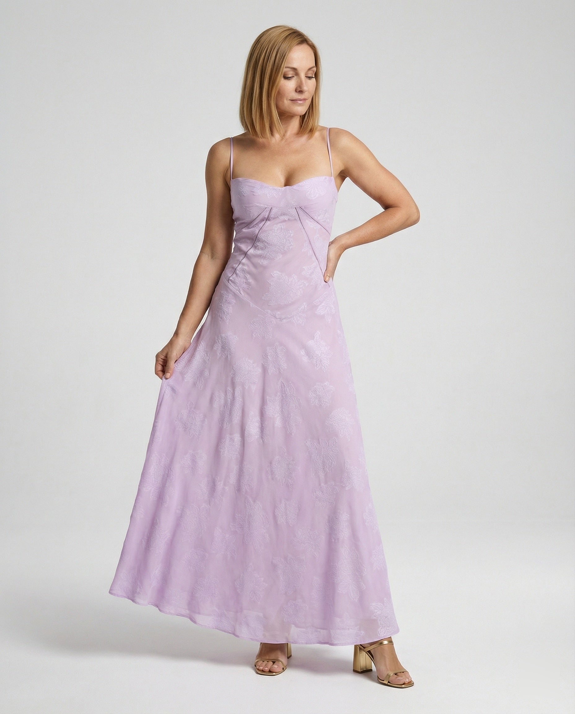 Women Maxi Dress Lace Evening Dress Long