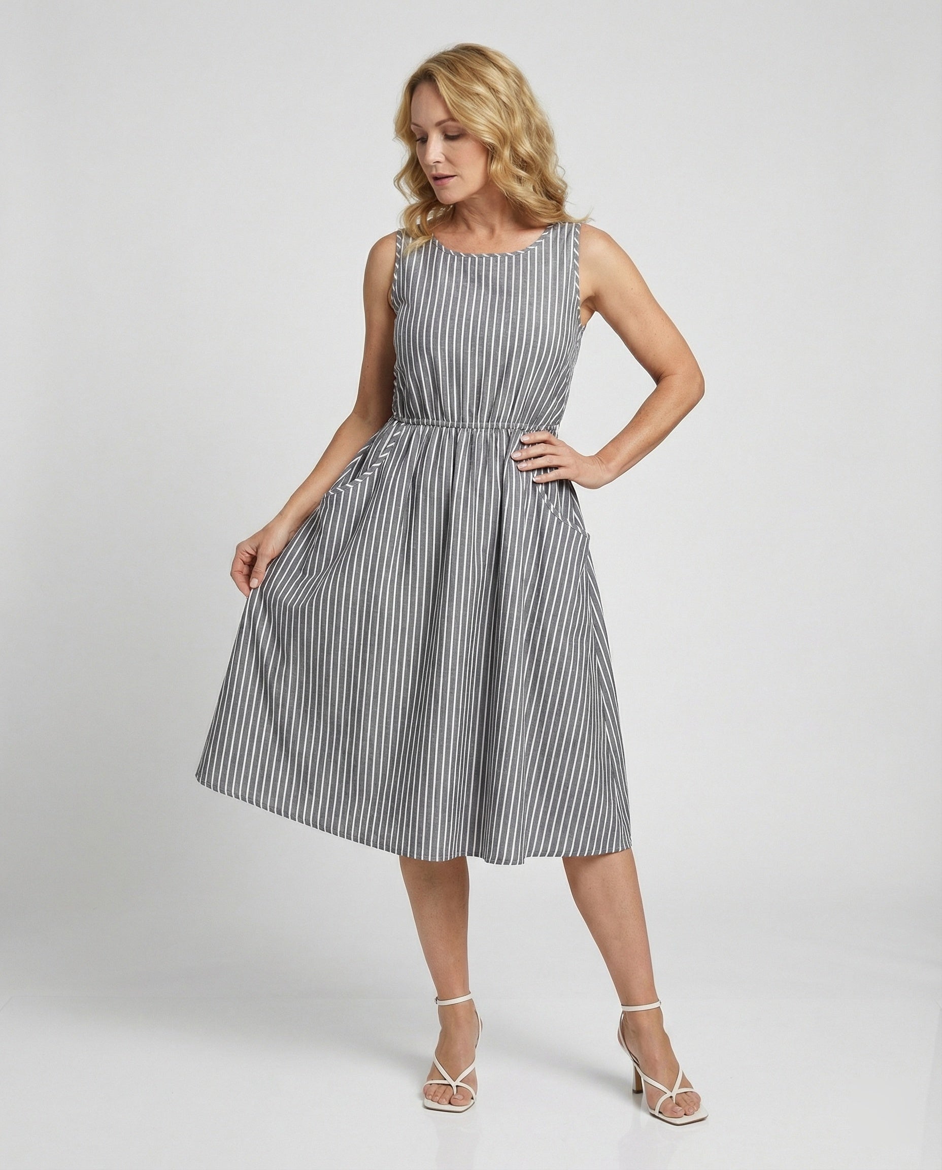 Leisure dress women's midi dress A-line