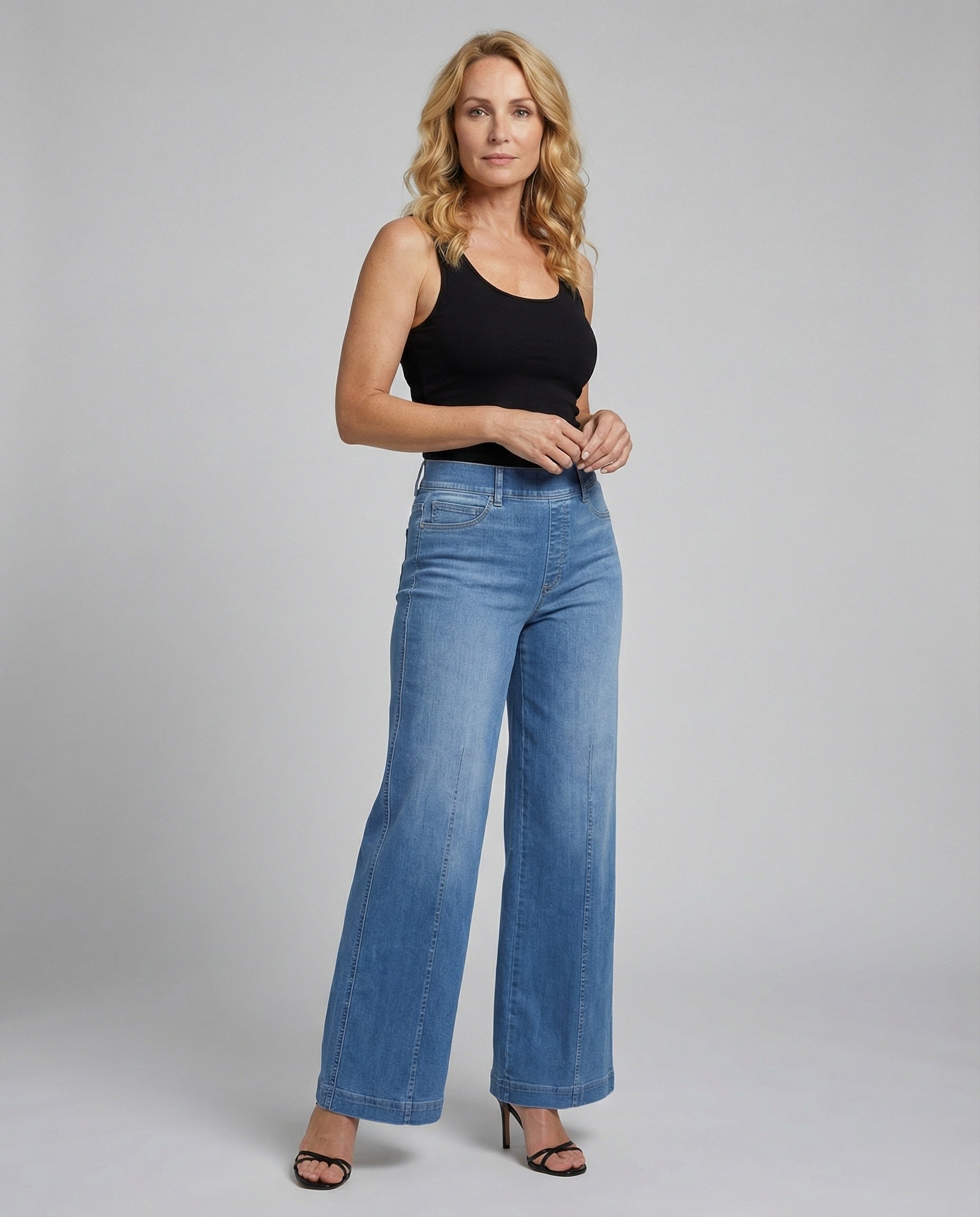 Women's Palazzo Jeans High Waist