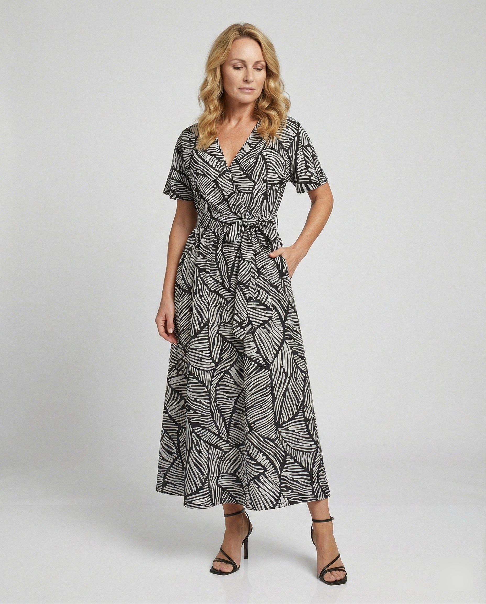 Maxi dress women Zebra print