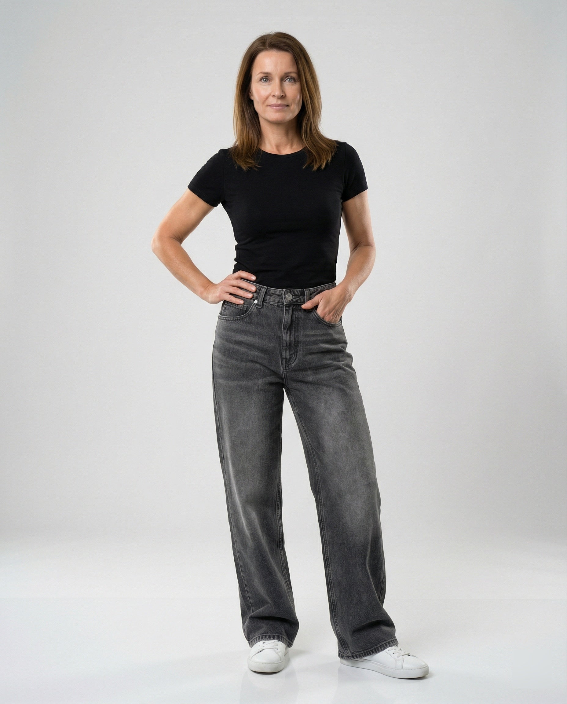 Women Jeans Loose High Waist Used