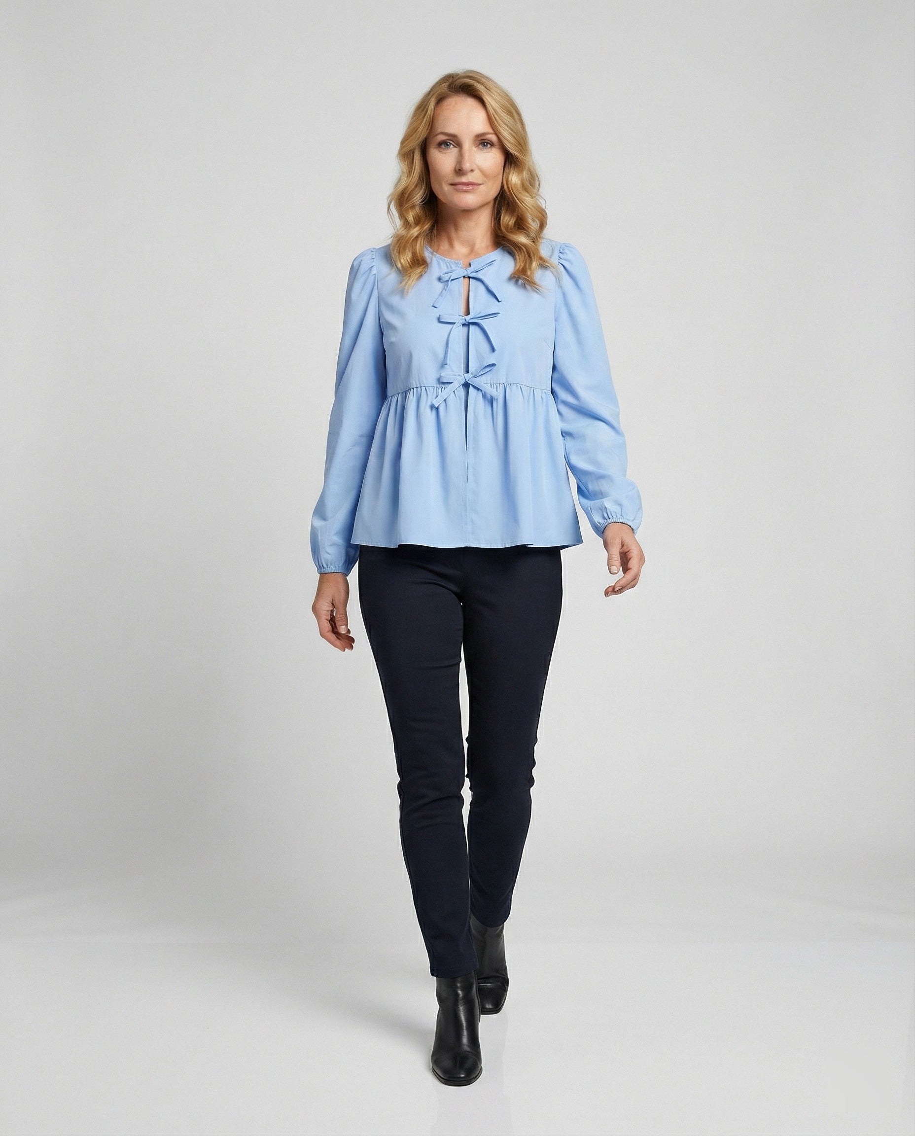 Blouse Ladies Viscose Patterned
