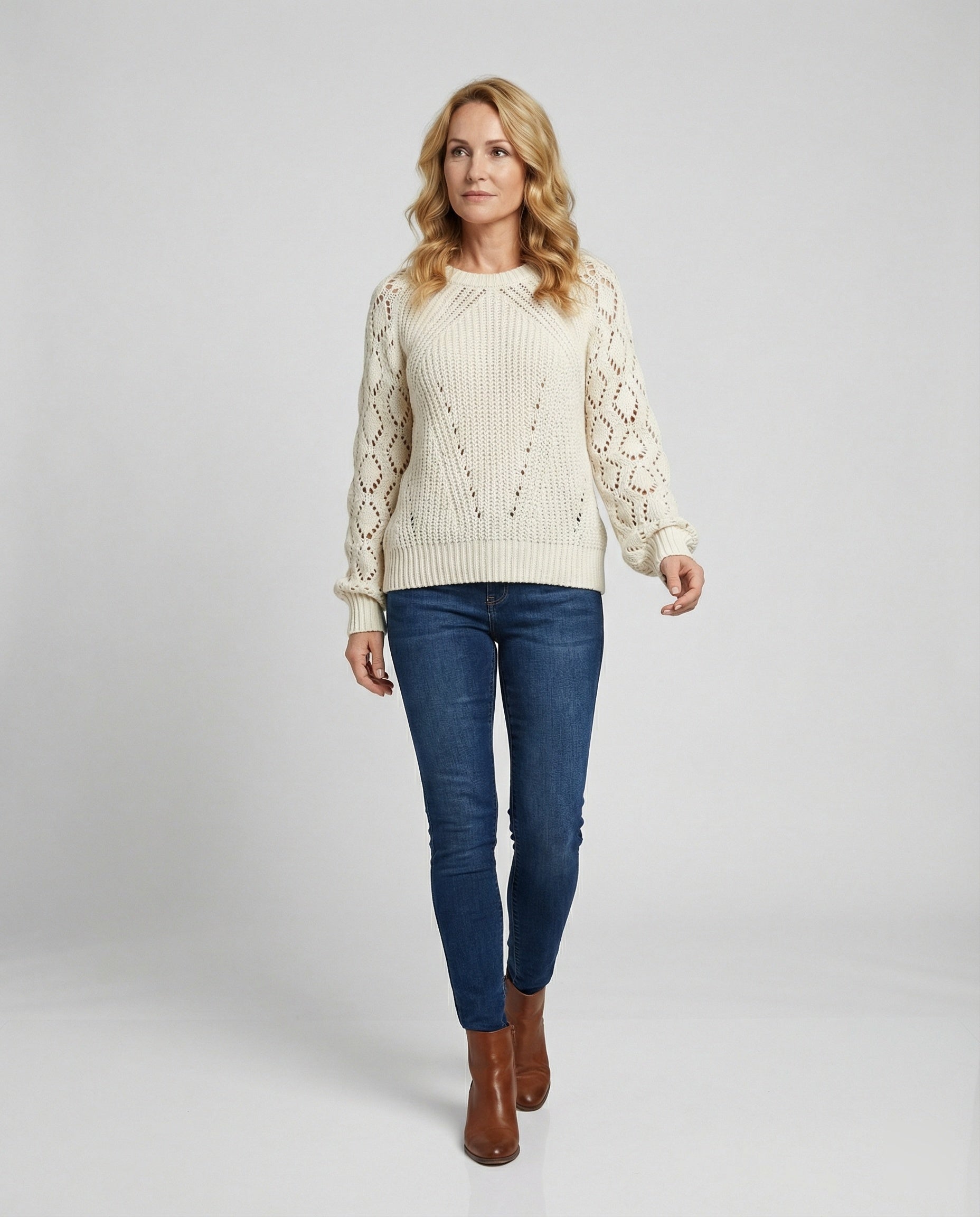 Women's Knit Sweater V Neck Loose