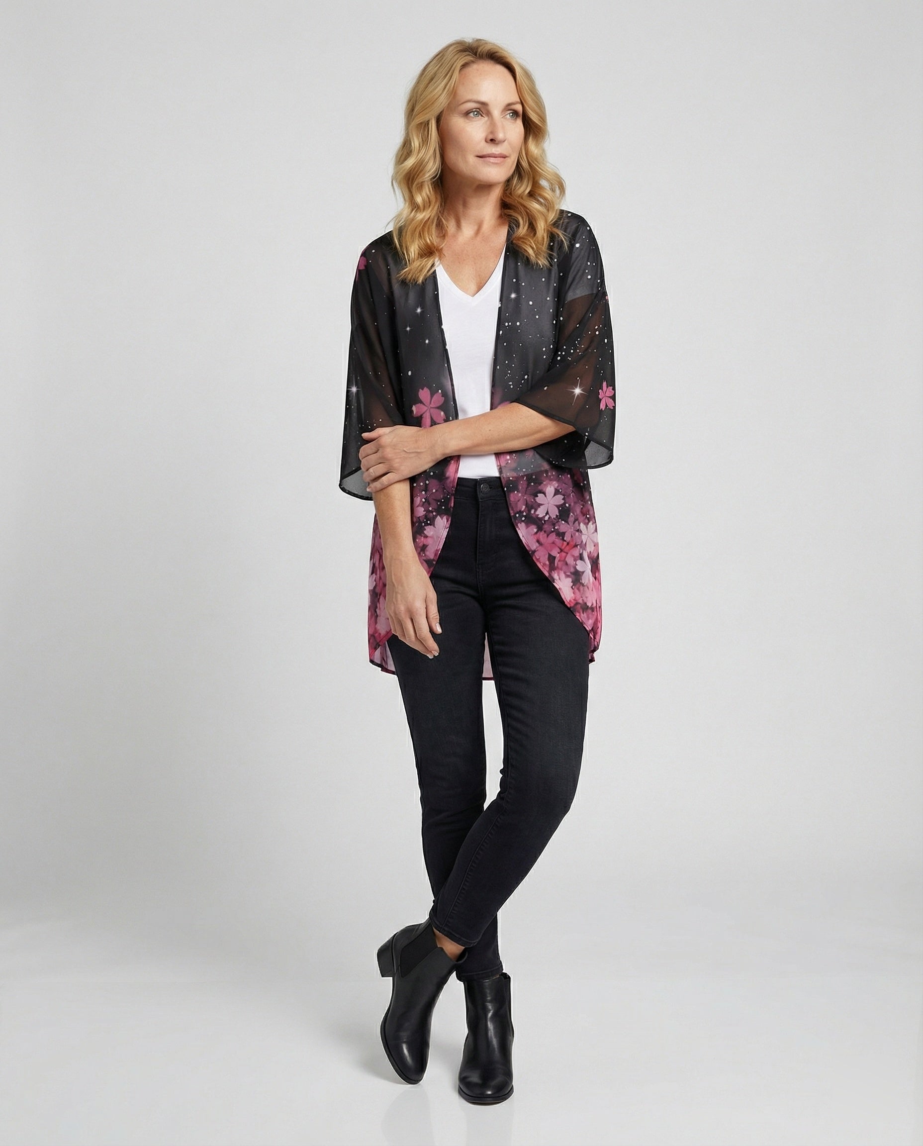 Open Kimono Women's Floral