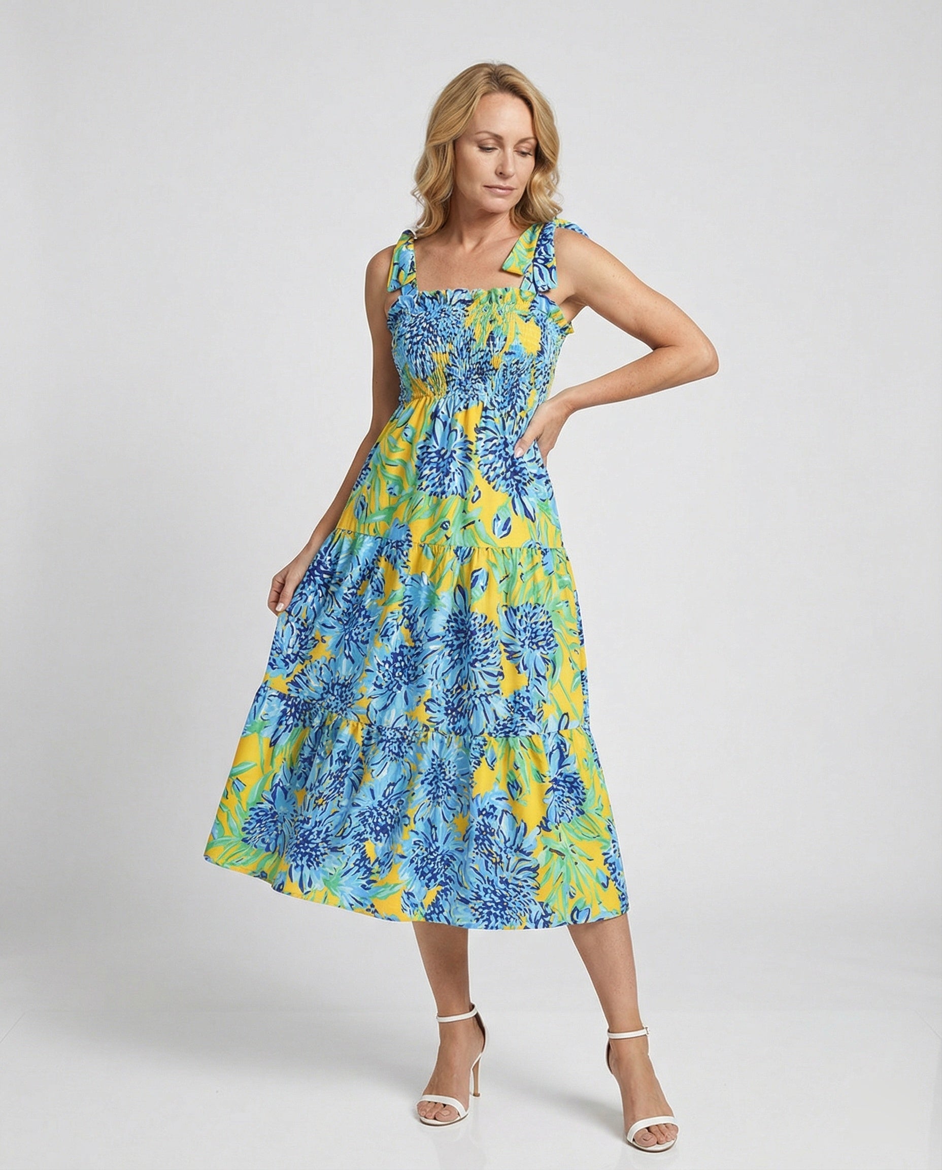 Women's Maxi Dress Summer with Tiered Skirt
