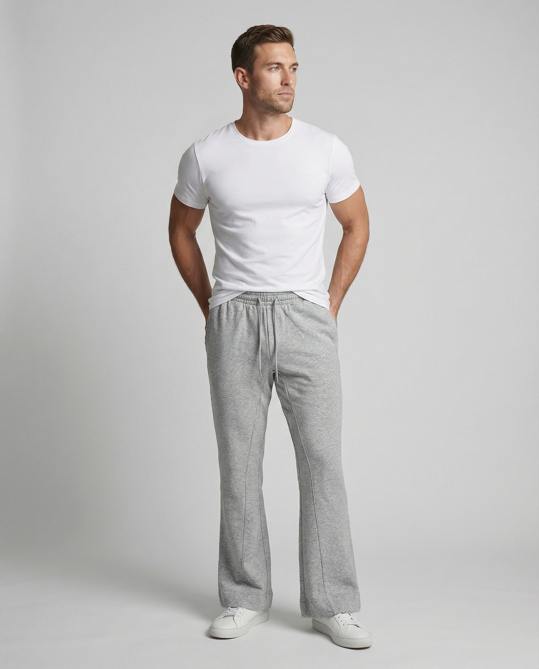 Unisex Sweatpants wide with drawstring
