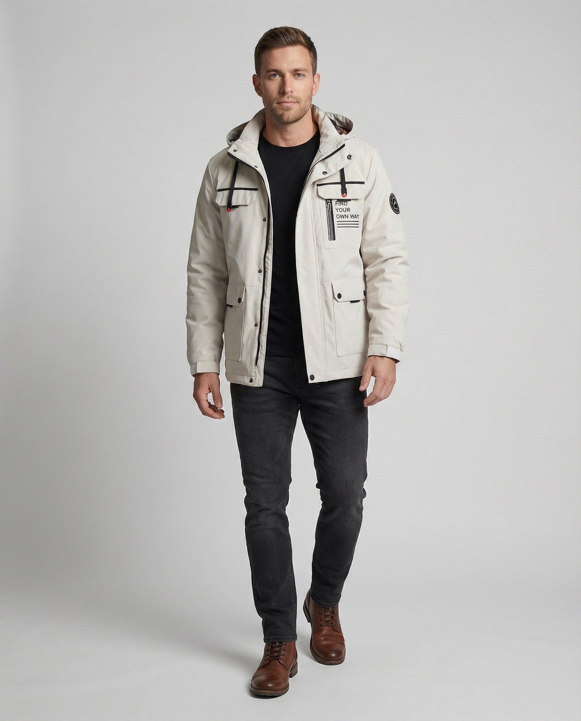 Men's Biker Jacket Leather Suede