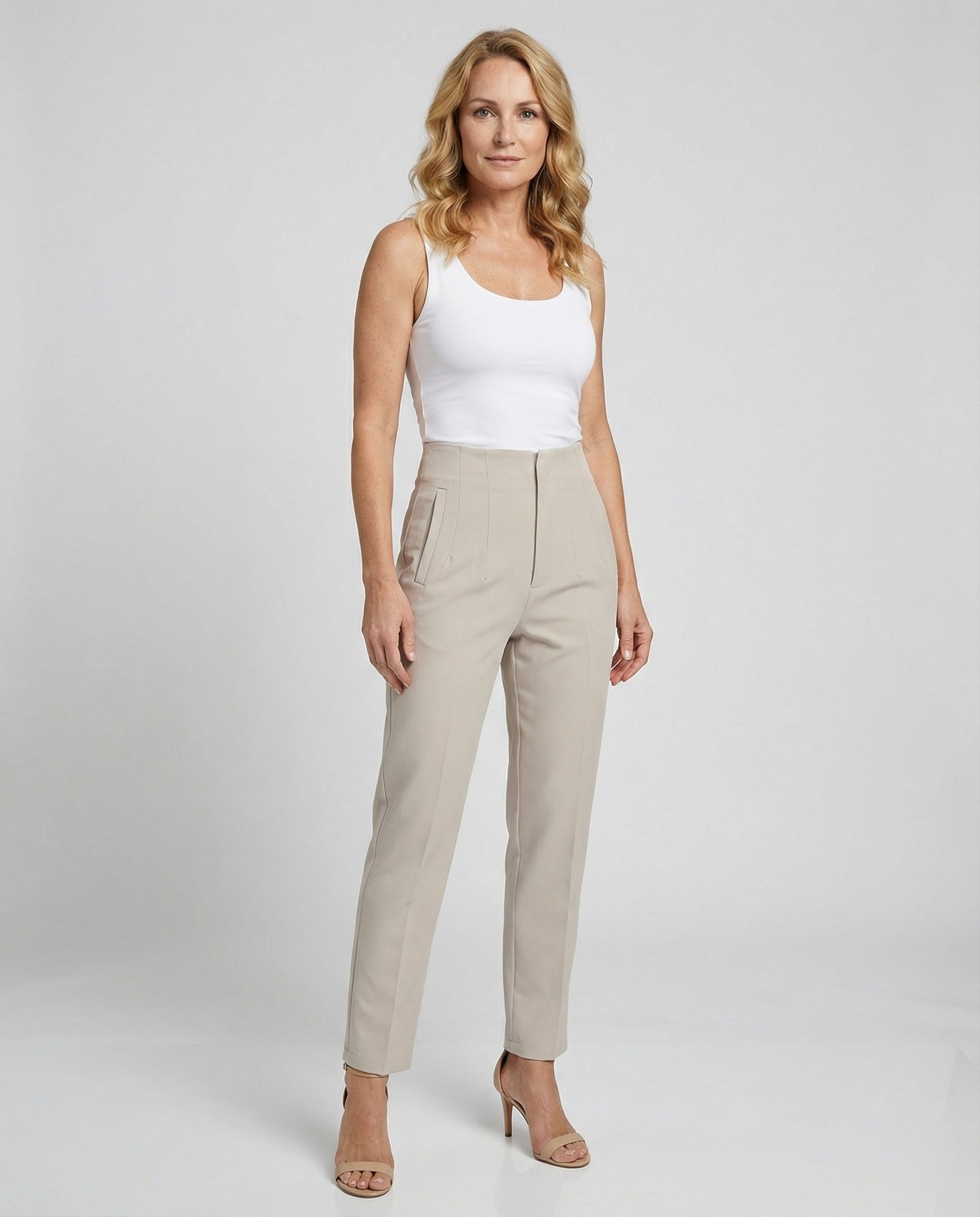 Leisurewear Women's Suit Pants High Waist