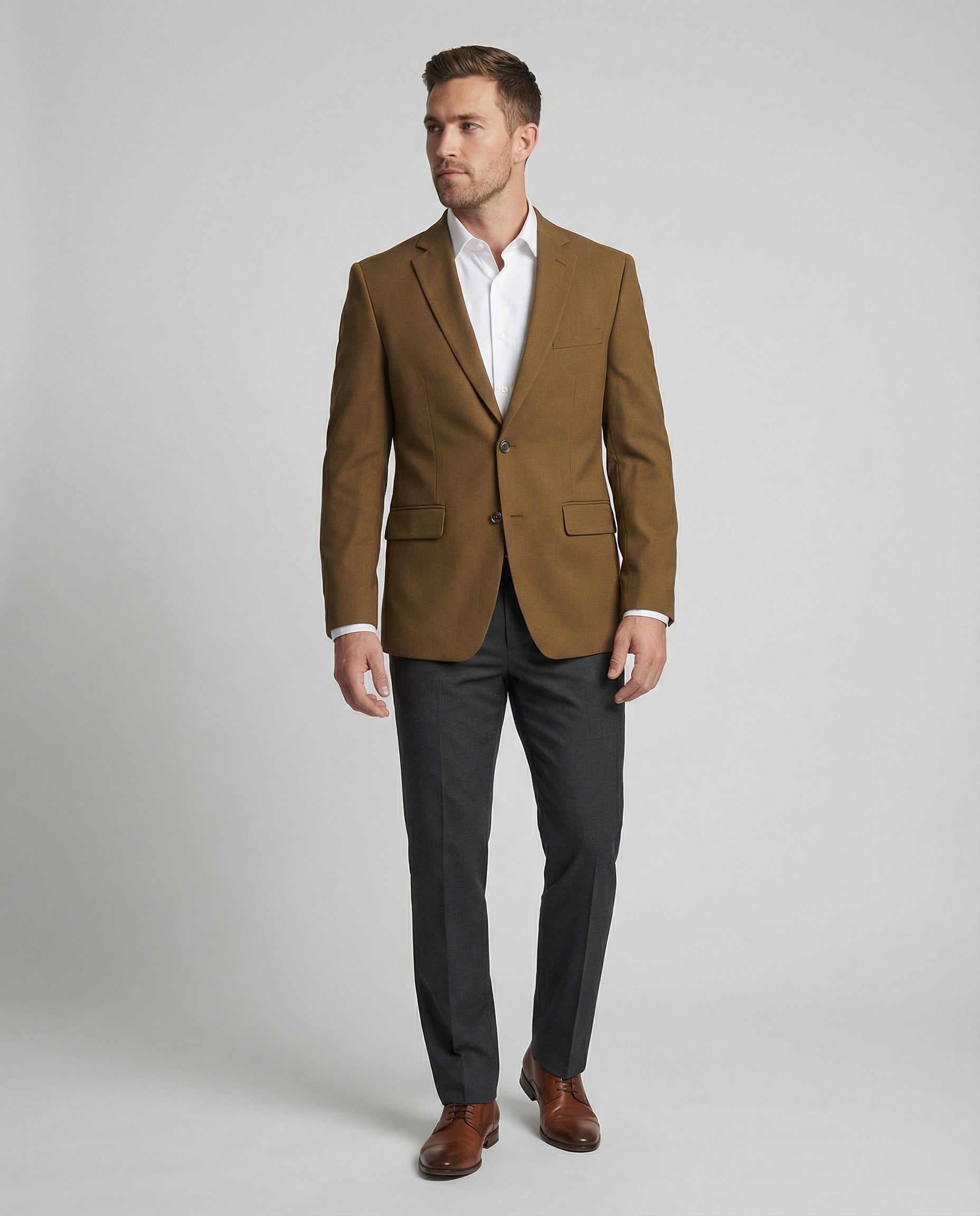 Men's blazer made of comfortable, breathable fabric – elegant men's blazer