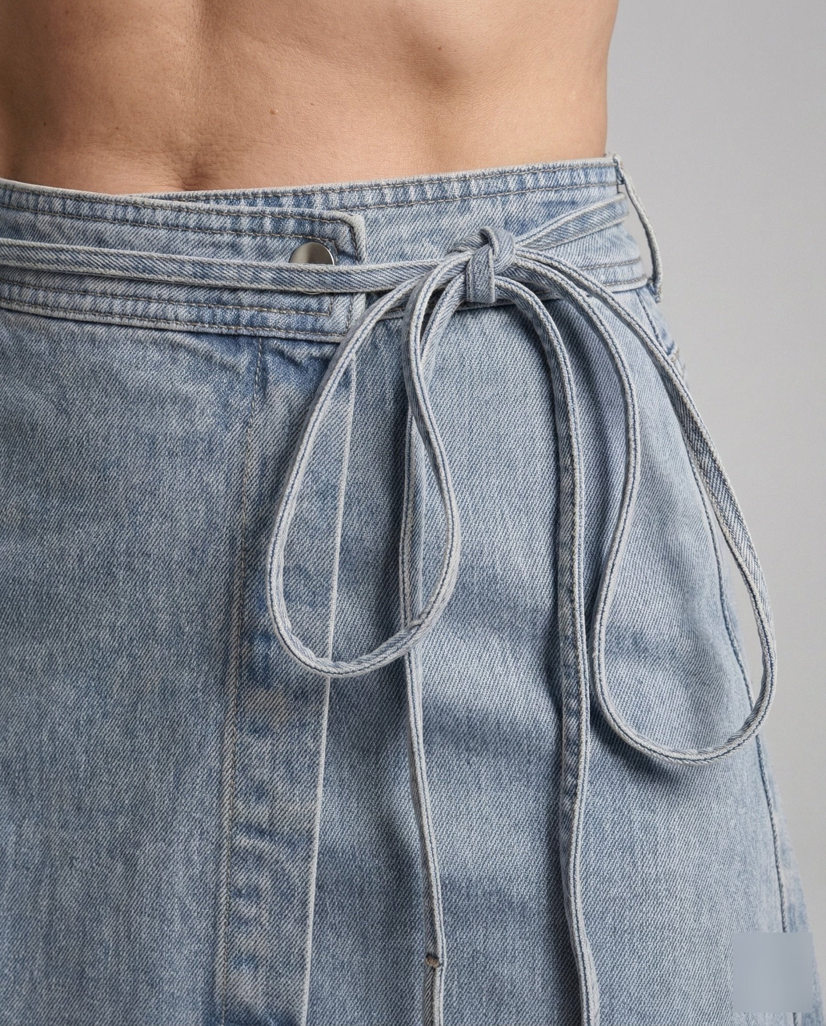 Jeans Wrap Skirt Women High Waist - Chichicherry