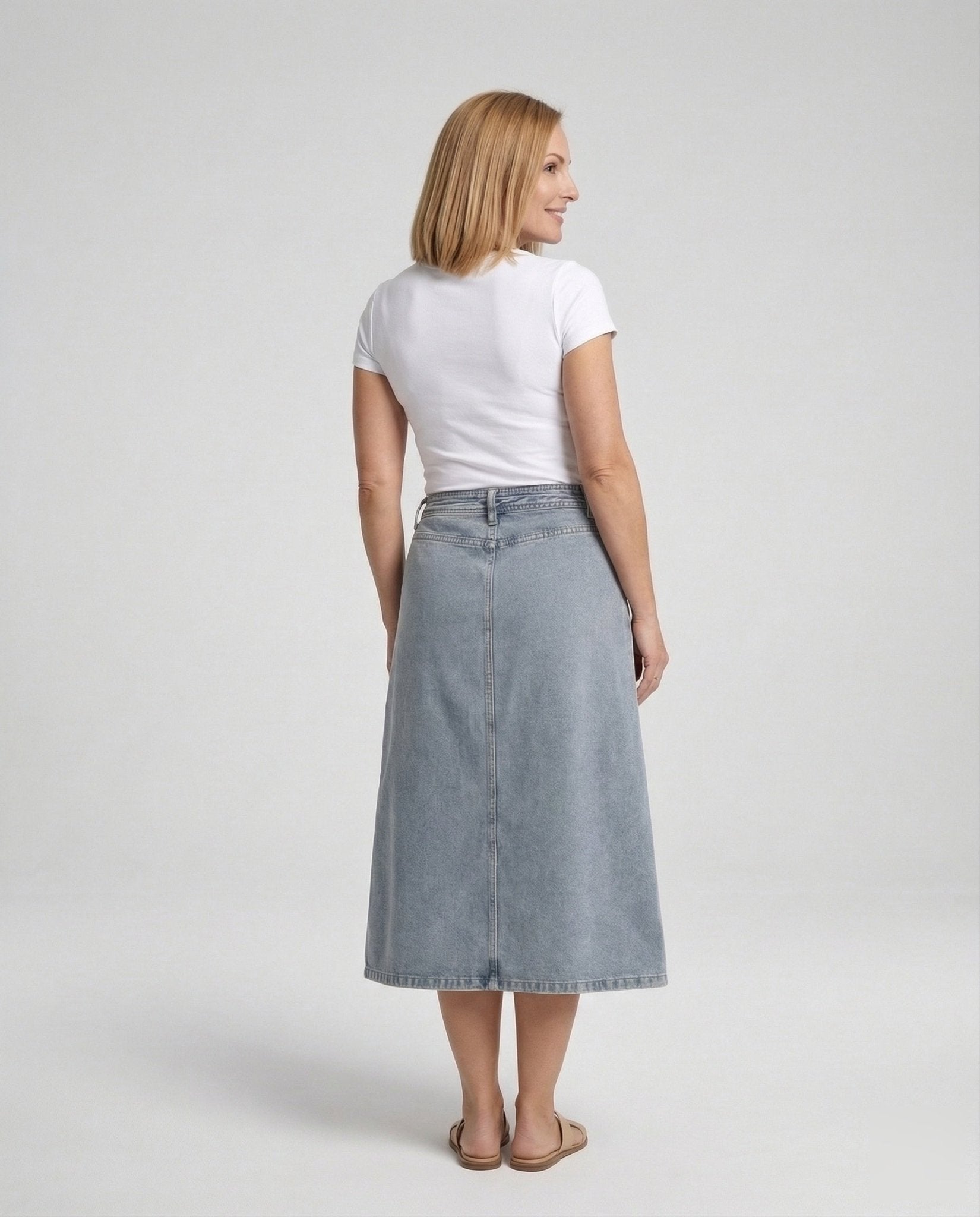 Jeans Wrap Skirt Women High Waist - Chichicherry