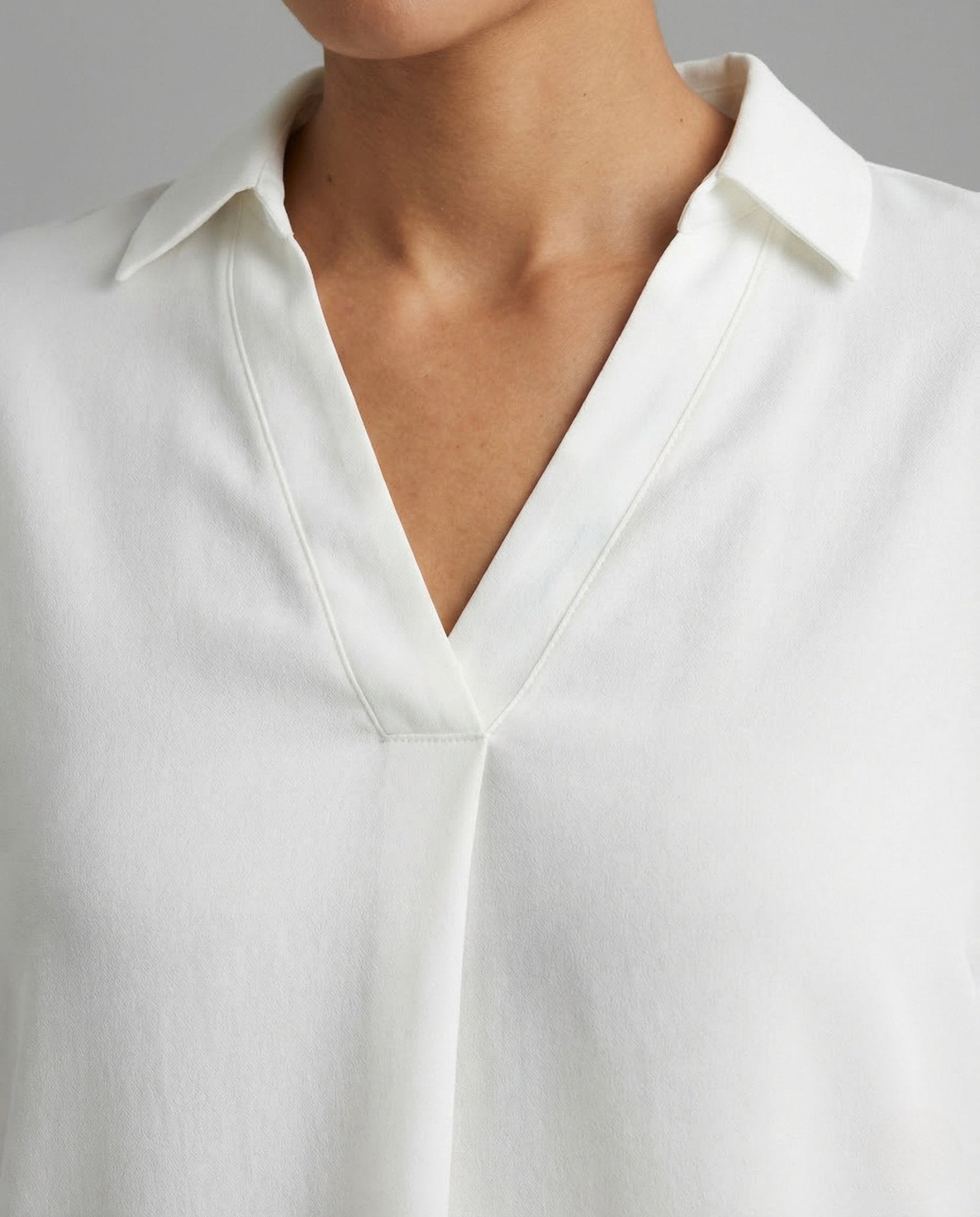 Ladies Chiffon Tunic V Neck - Chichicherry