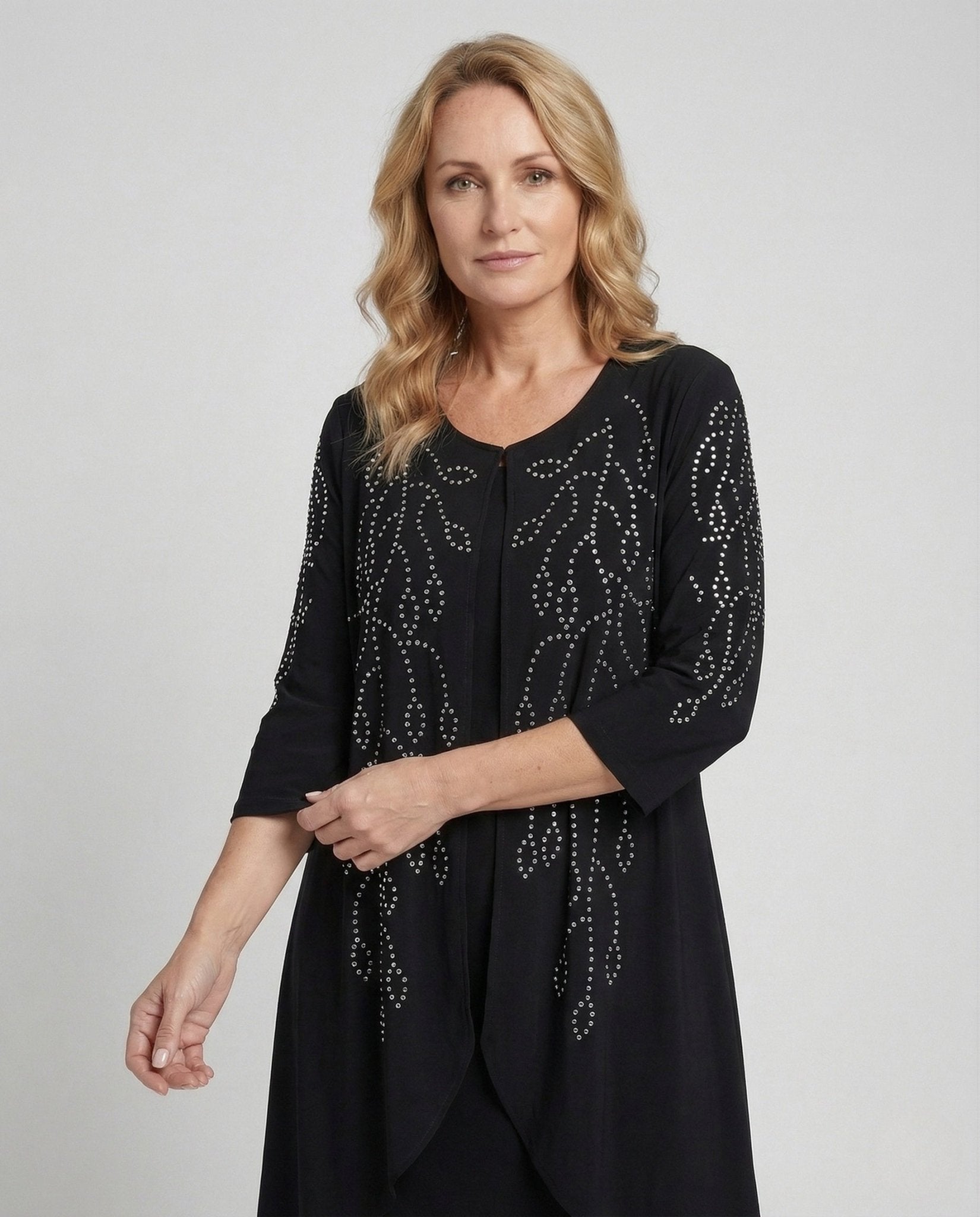 Ladies cocktail dress elegant with rhinestones - Chichicherry