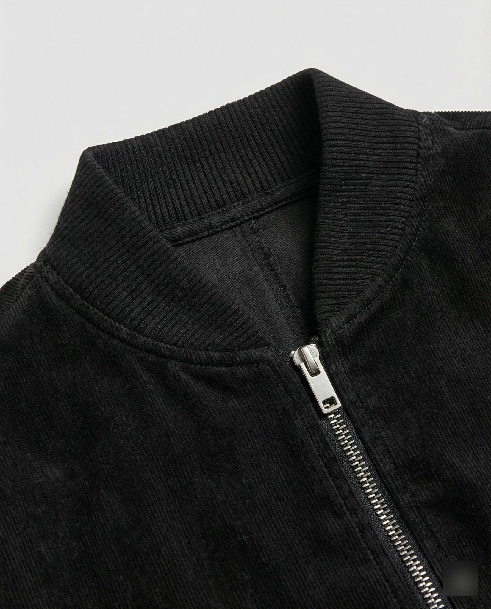 Ladies Cord Jacket with Stand-Up Collar - Chichicherry
