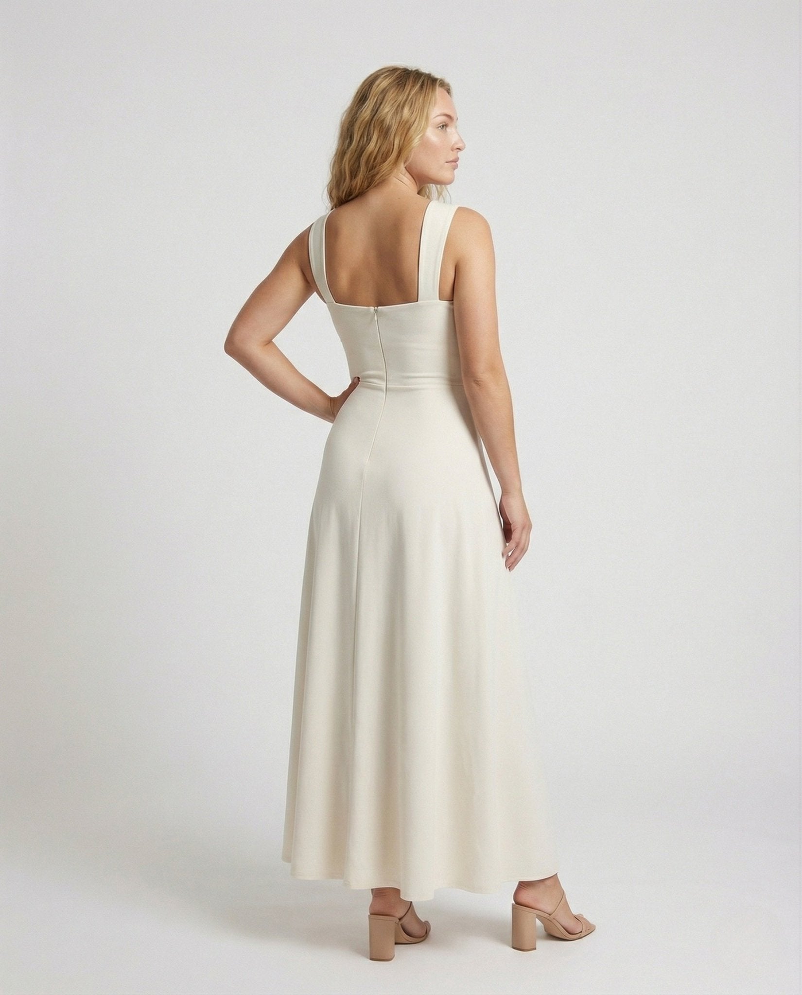 Ladies corset dress with flared skirt - Chichicherry