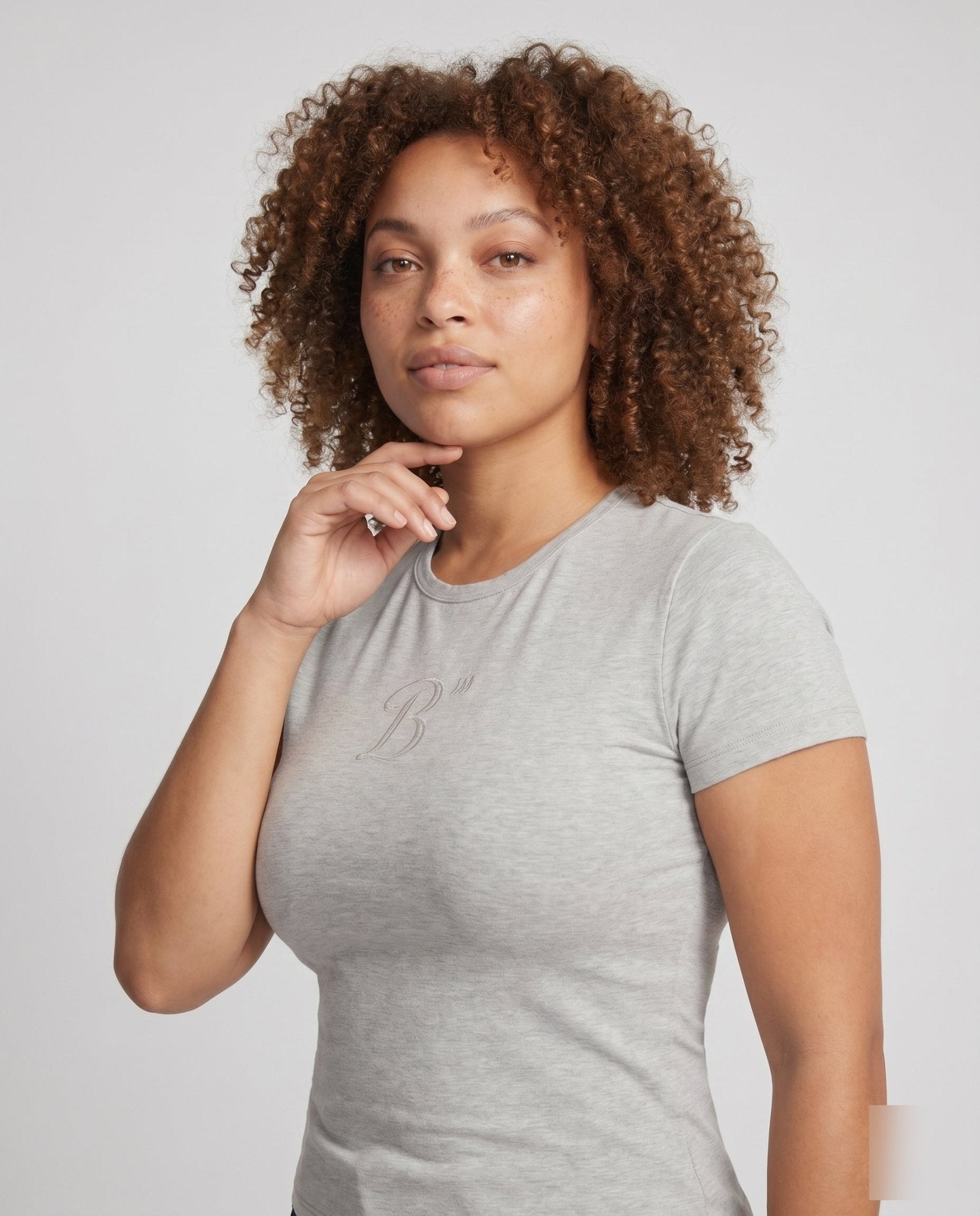 Ladies Crop Top with creative angel motif and fitted cut - Chichicherry