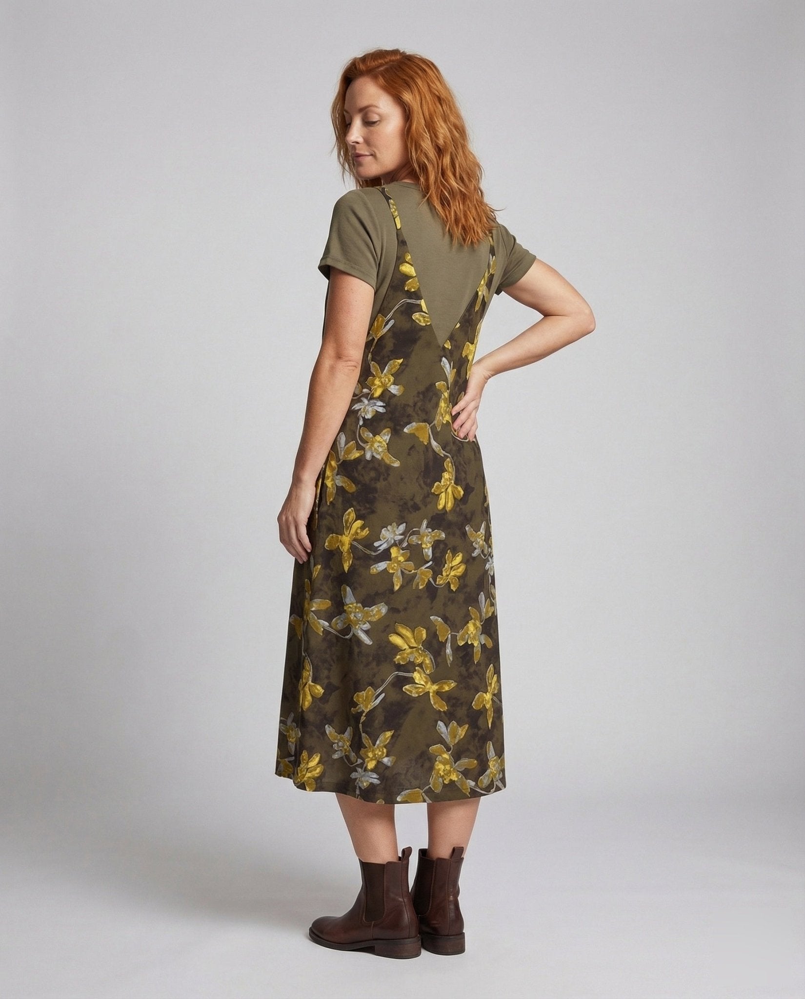 Ladies' Denim Look Maxi Dress - Chichicherry