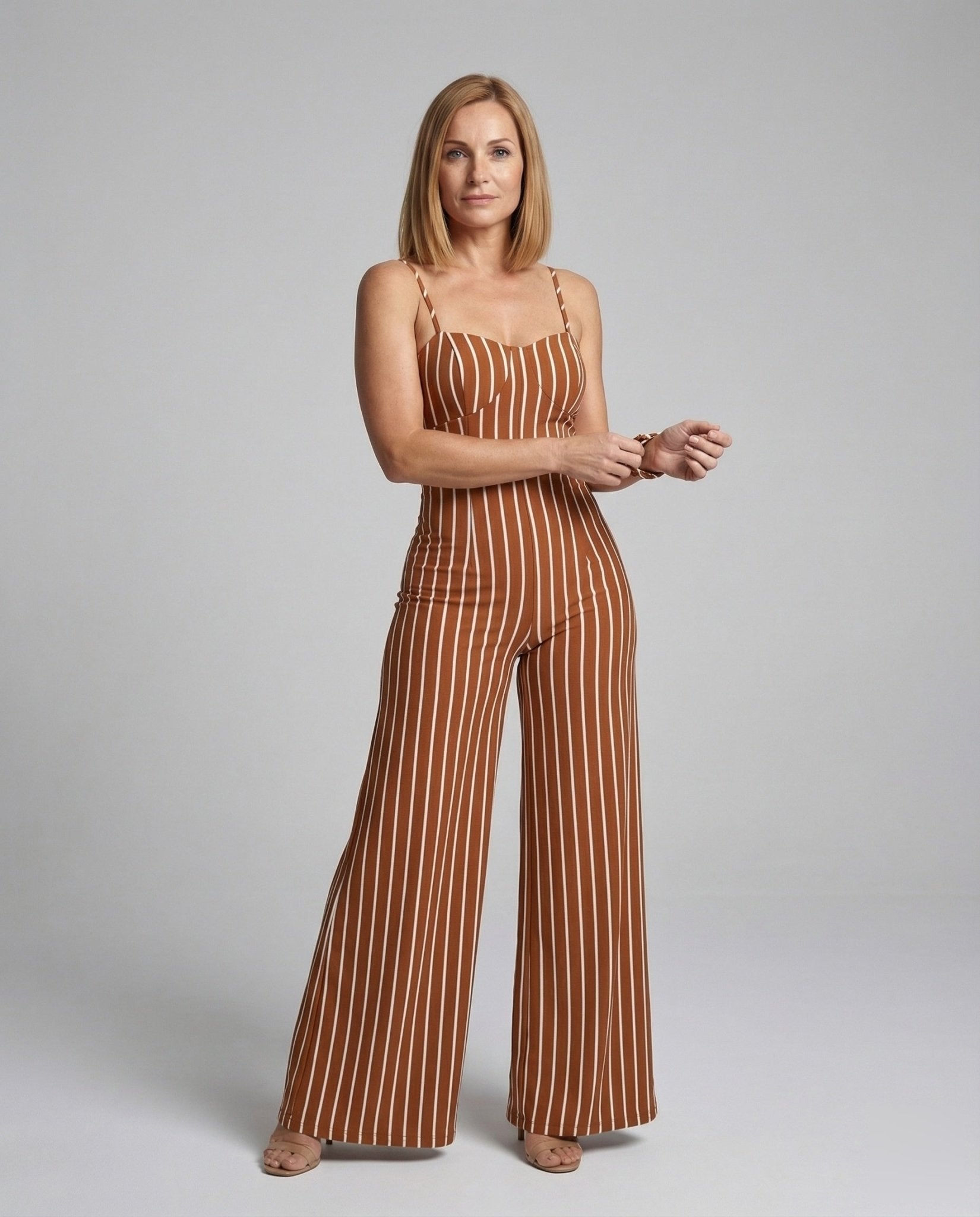 Ladies Elegant Jumpsuit Spaghetti Straps - Chichicherry
