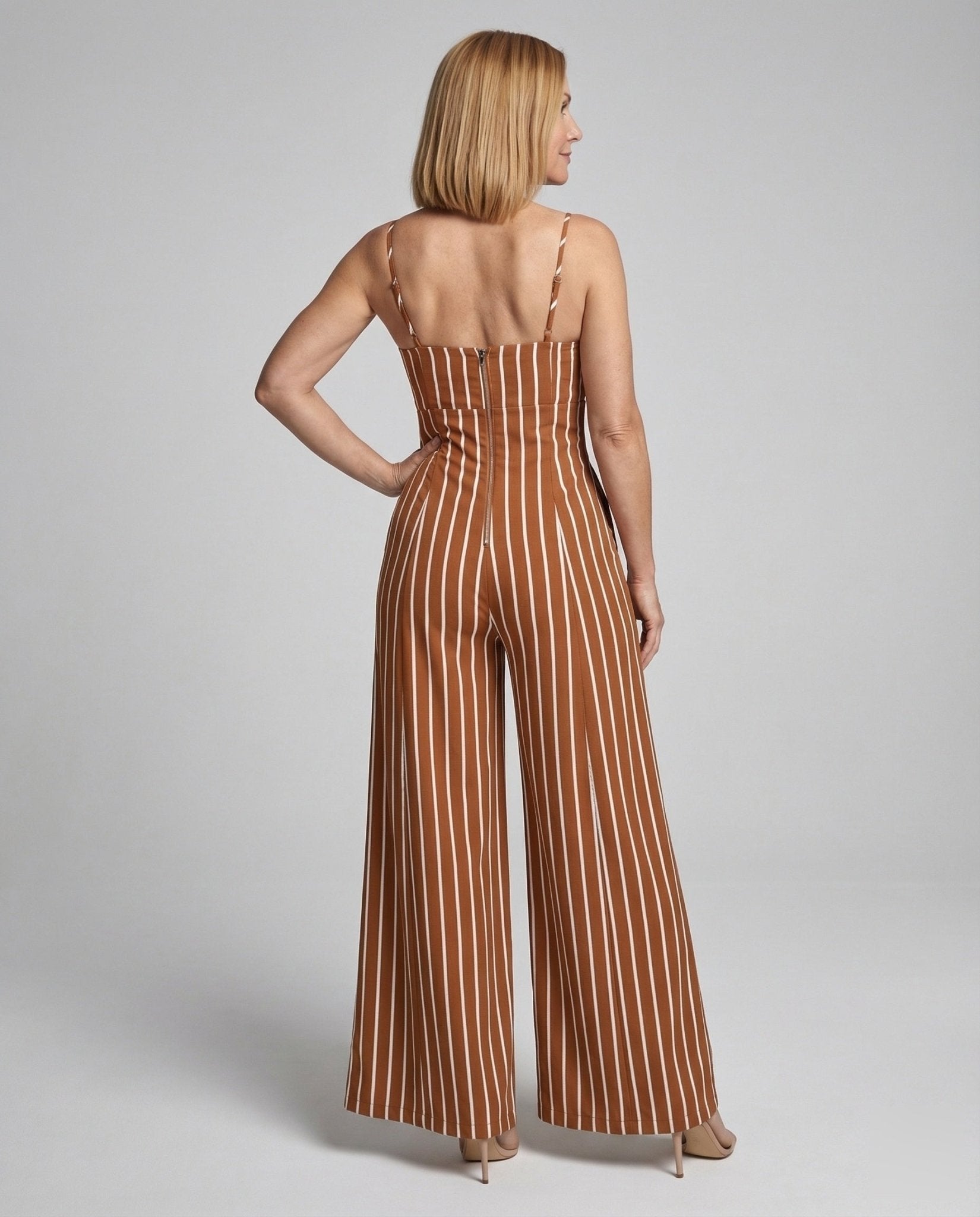 Ladies Elegant Jumpsuit Spaghetti Straps - Chichicherry