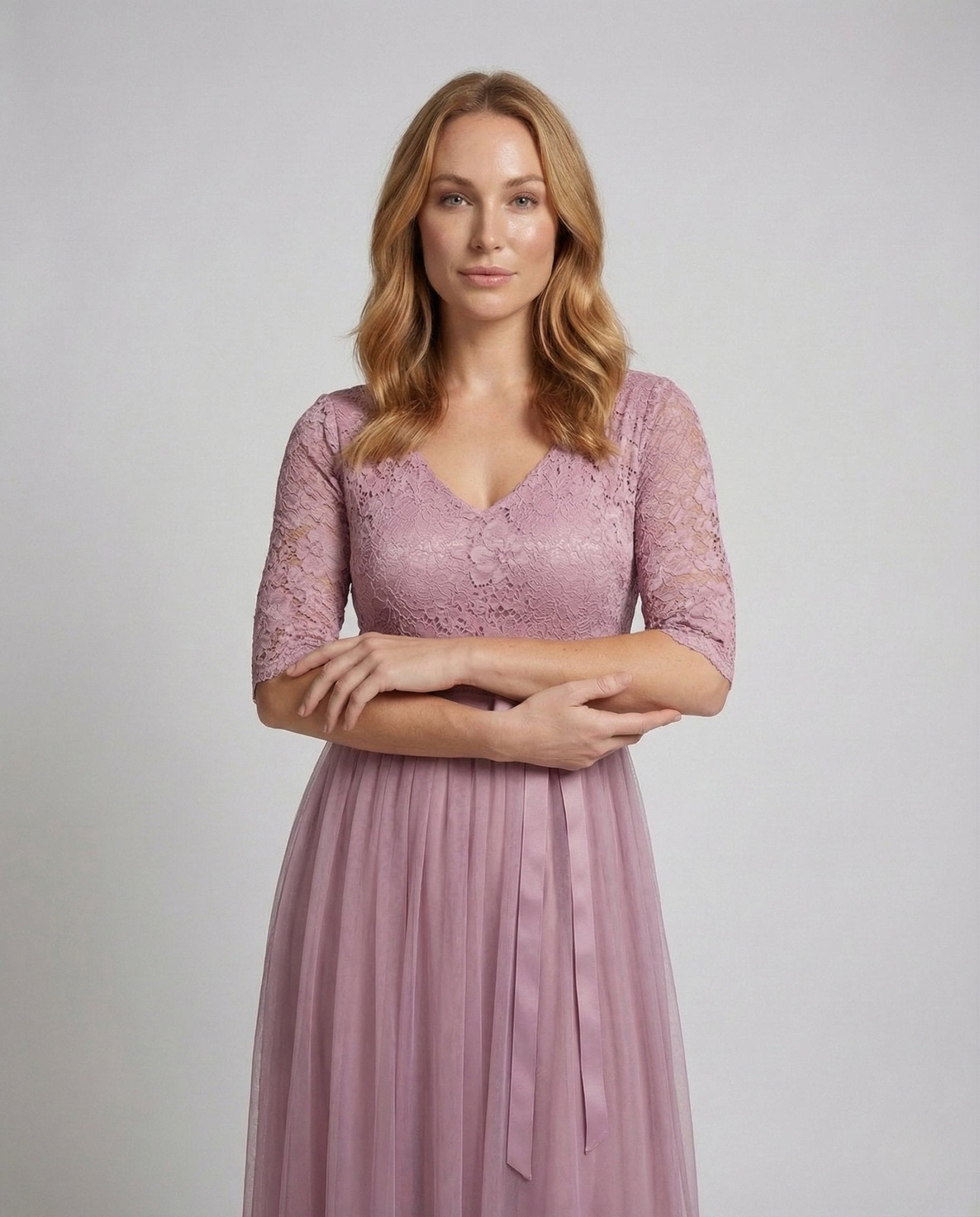 Ladies Evening Dress Lace Tulle Cape - Chichicherry