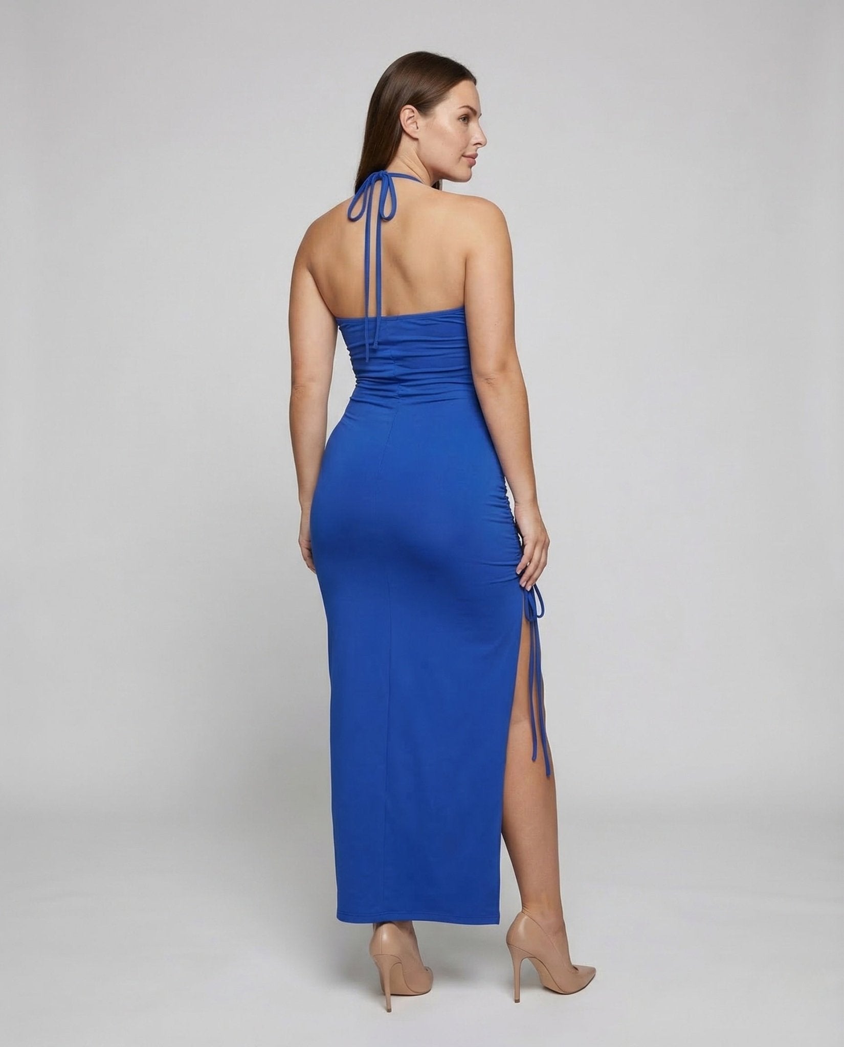 Ladies Halter Evening Dress Cut Out - Chichicherry