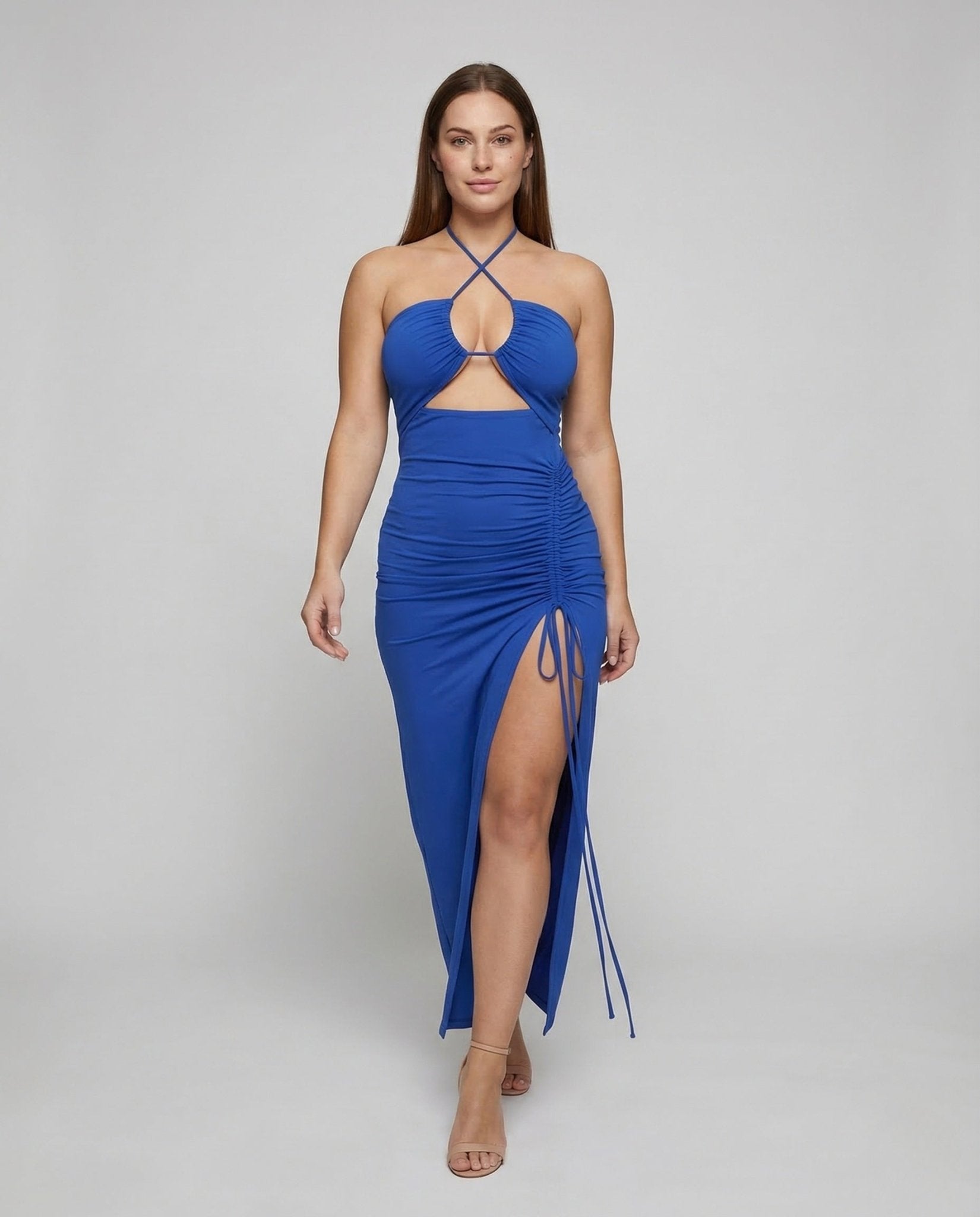 Ladies Halter Evening Dress Cut Out - Chichicherry