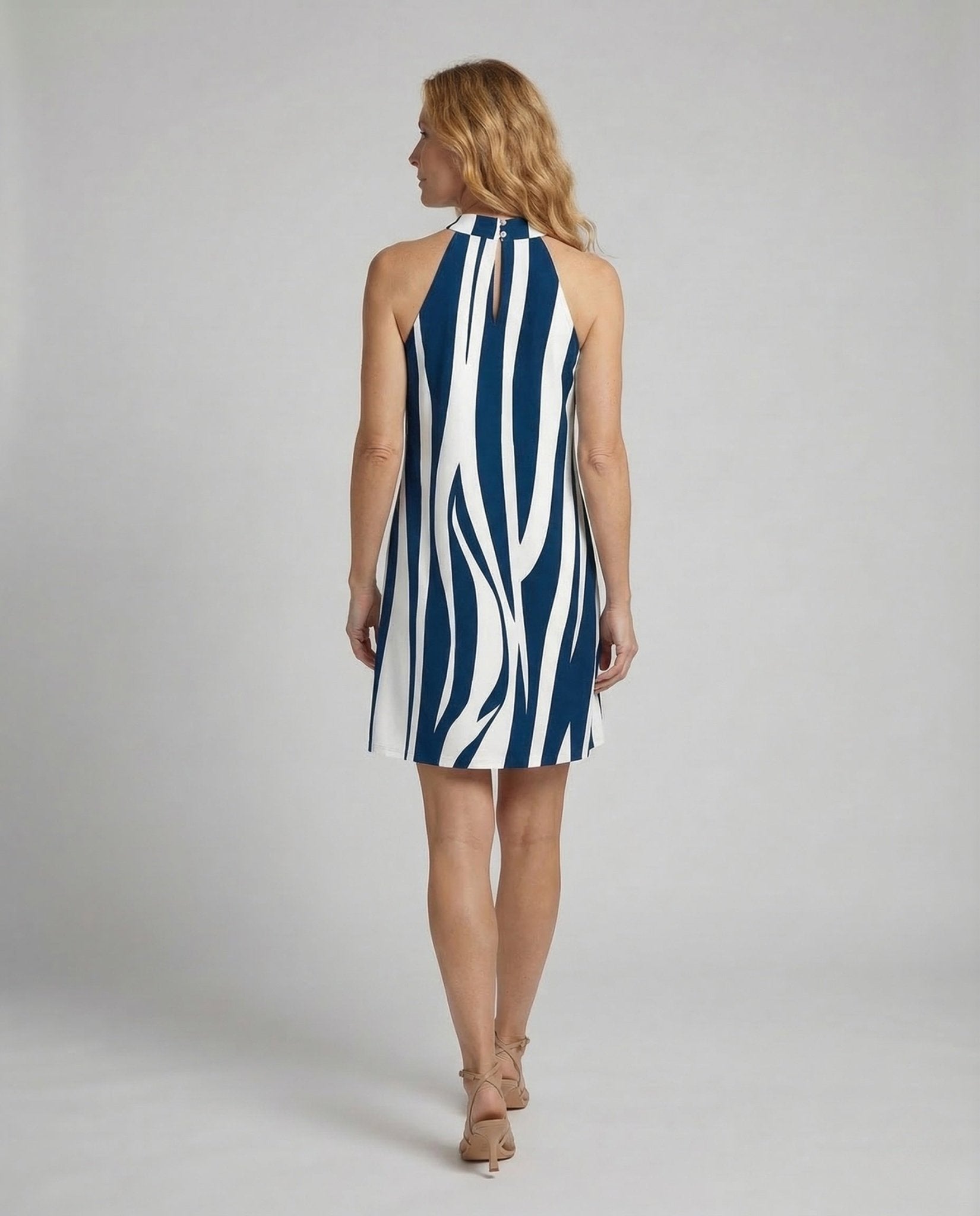 Ladies Halter Mini Dress A Line - Chichicherry