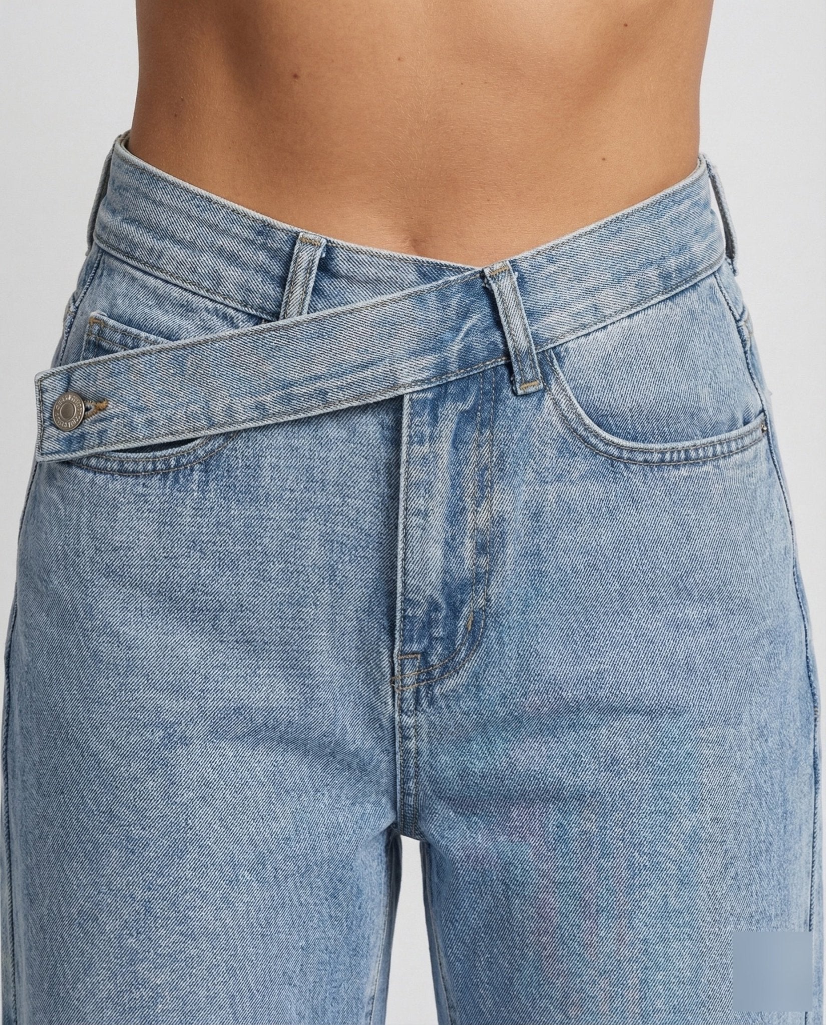 Ladies Jeans High Waist Wide Leg - Chichicherry