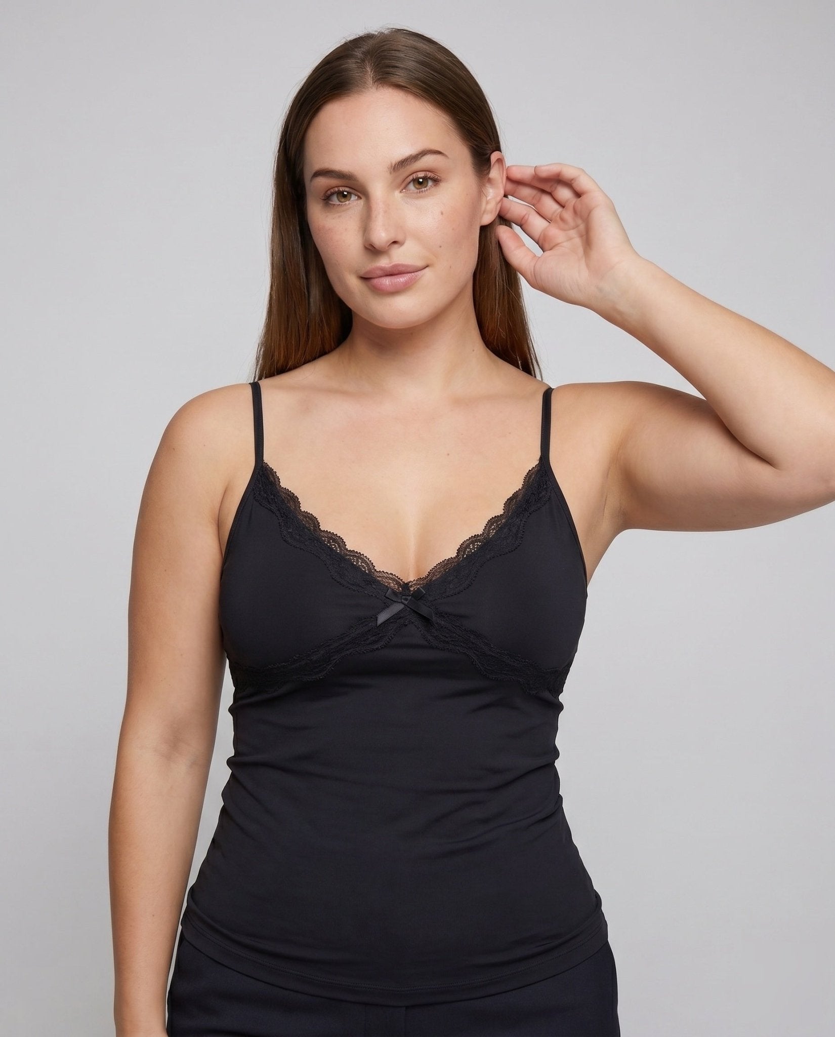 Ladies Lace Cami Top with Adjustable Straps - Chichicherry