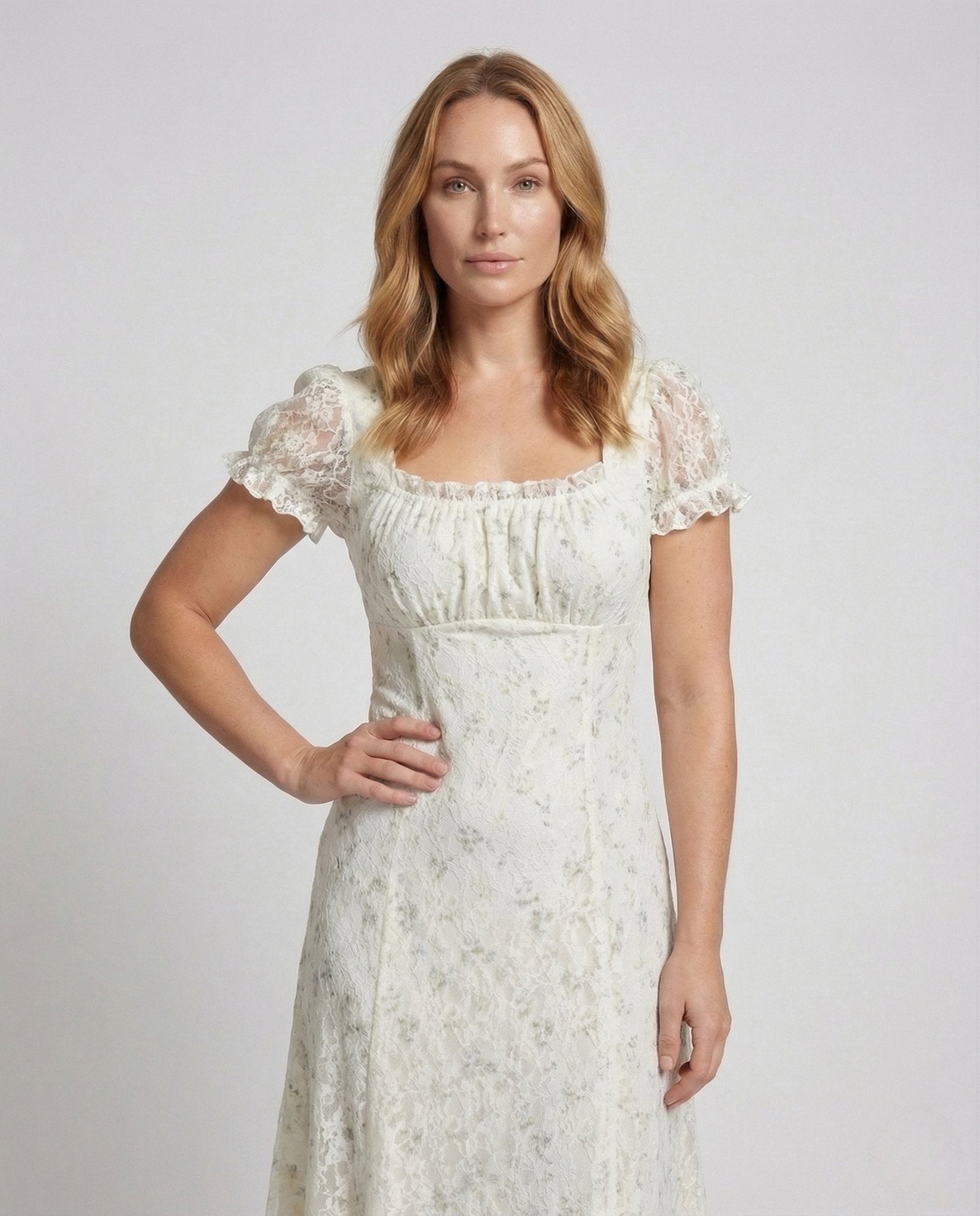 Ladies Lace Corset Dress A-Line - Chichicherry