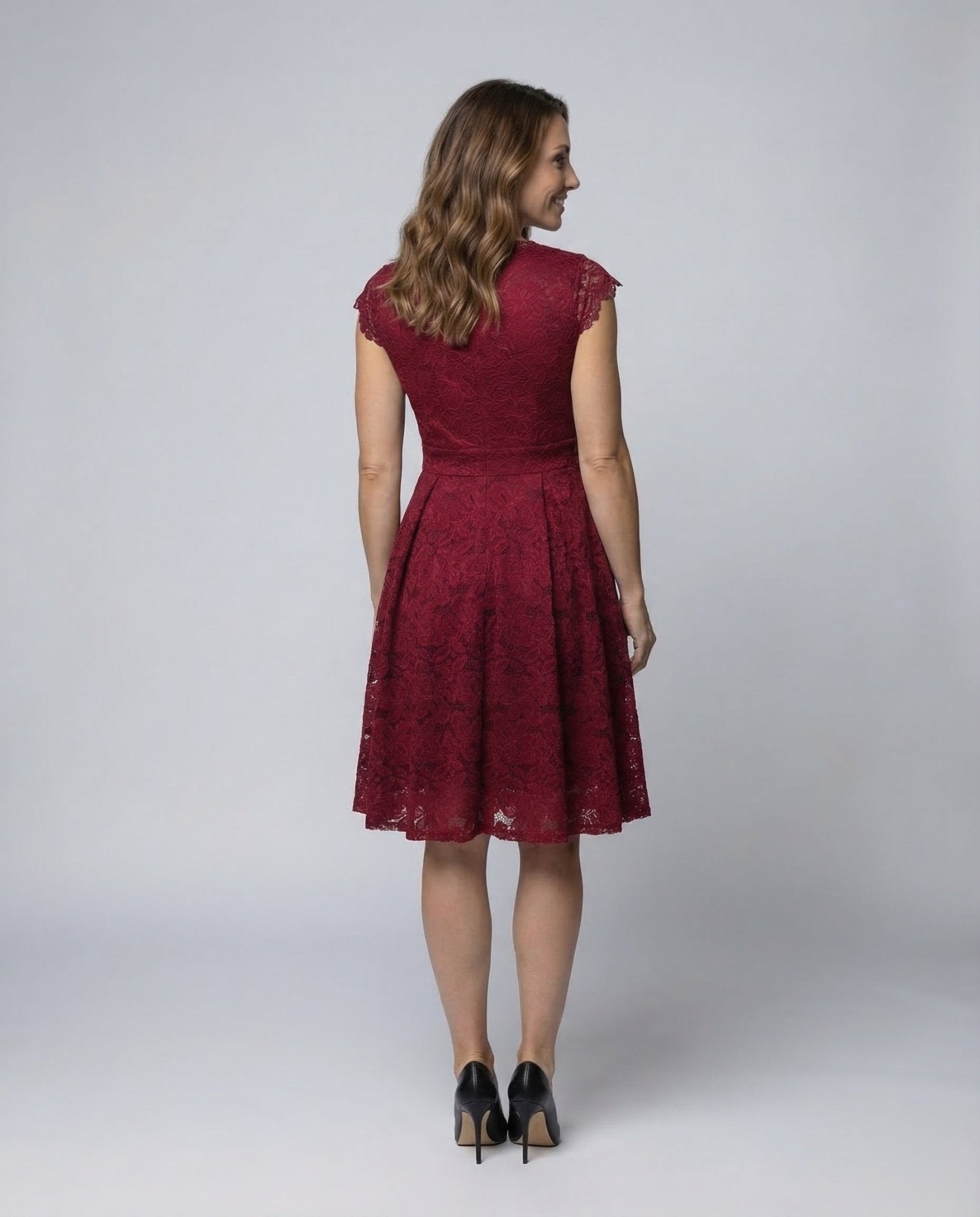 Ladies Lace Dress A-Line - Chichicherry