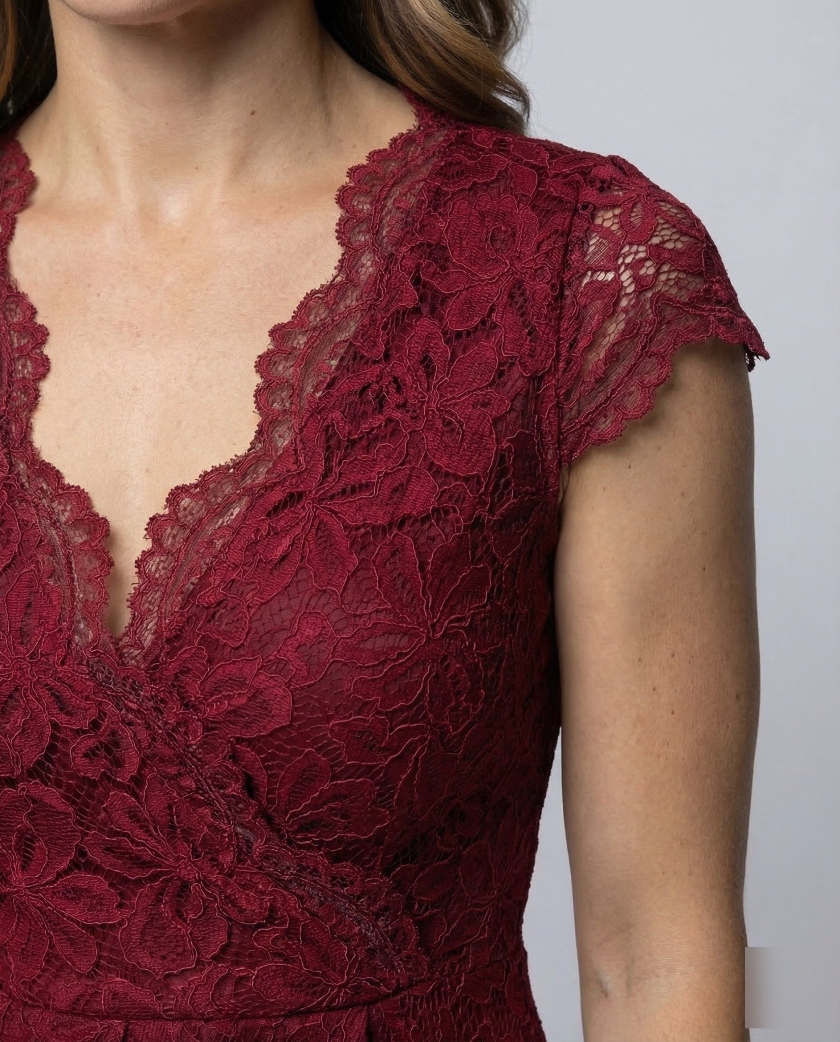 Ladies Lace Dress A-Line - Chichicherry