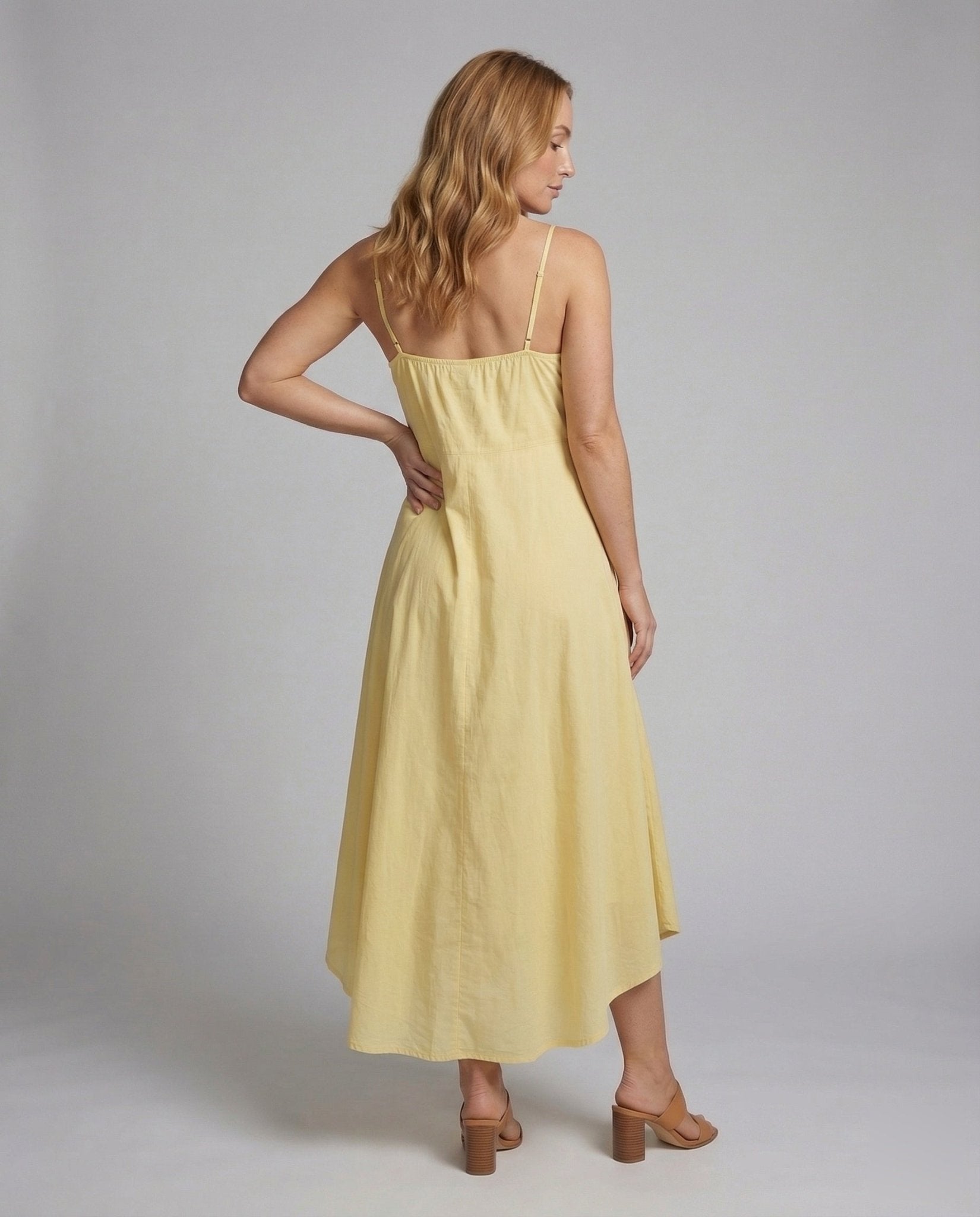 Ladies layered dress with tiered hem - Chichicherry
