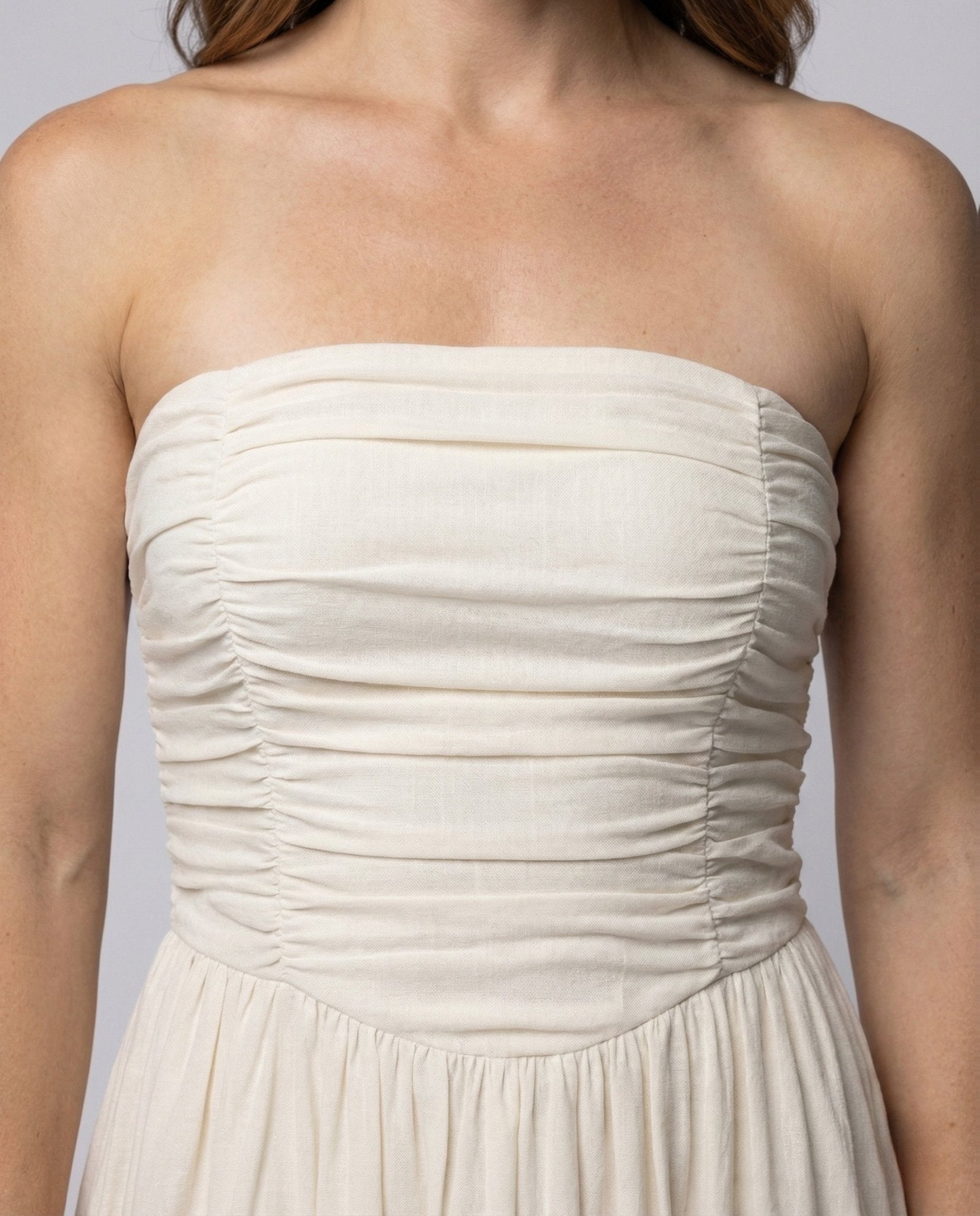 Ladies Maxi Dress Bustier Spaghetti Straps - Chichicherry