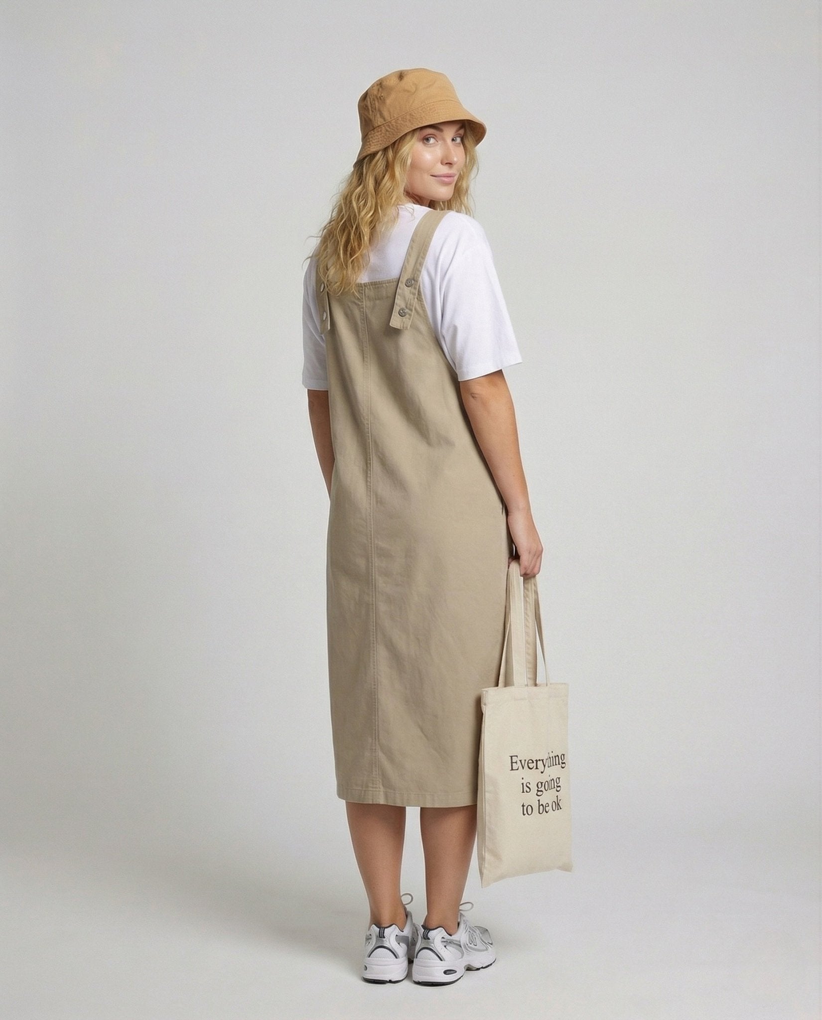 Ladies Minimalist Strap Midi Dress - Chichicherry