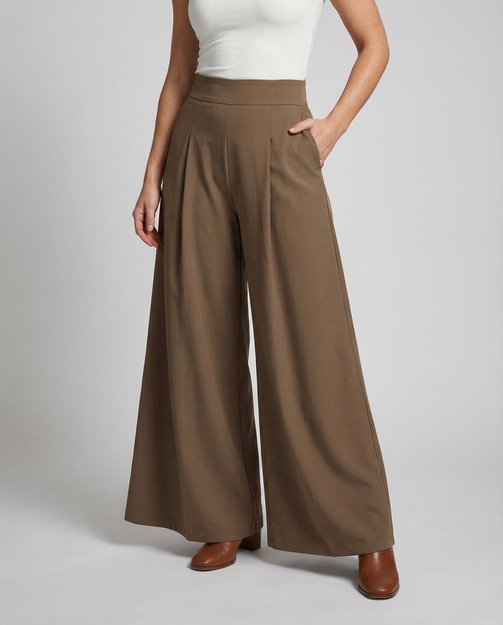 Ladies Palazzo Pants Extra Wide High Waist - Chichicherry