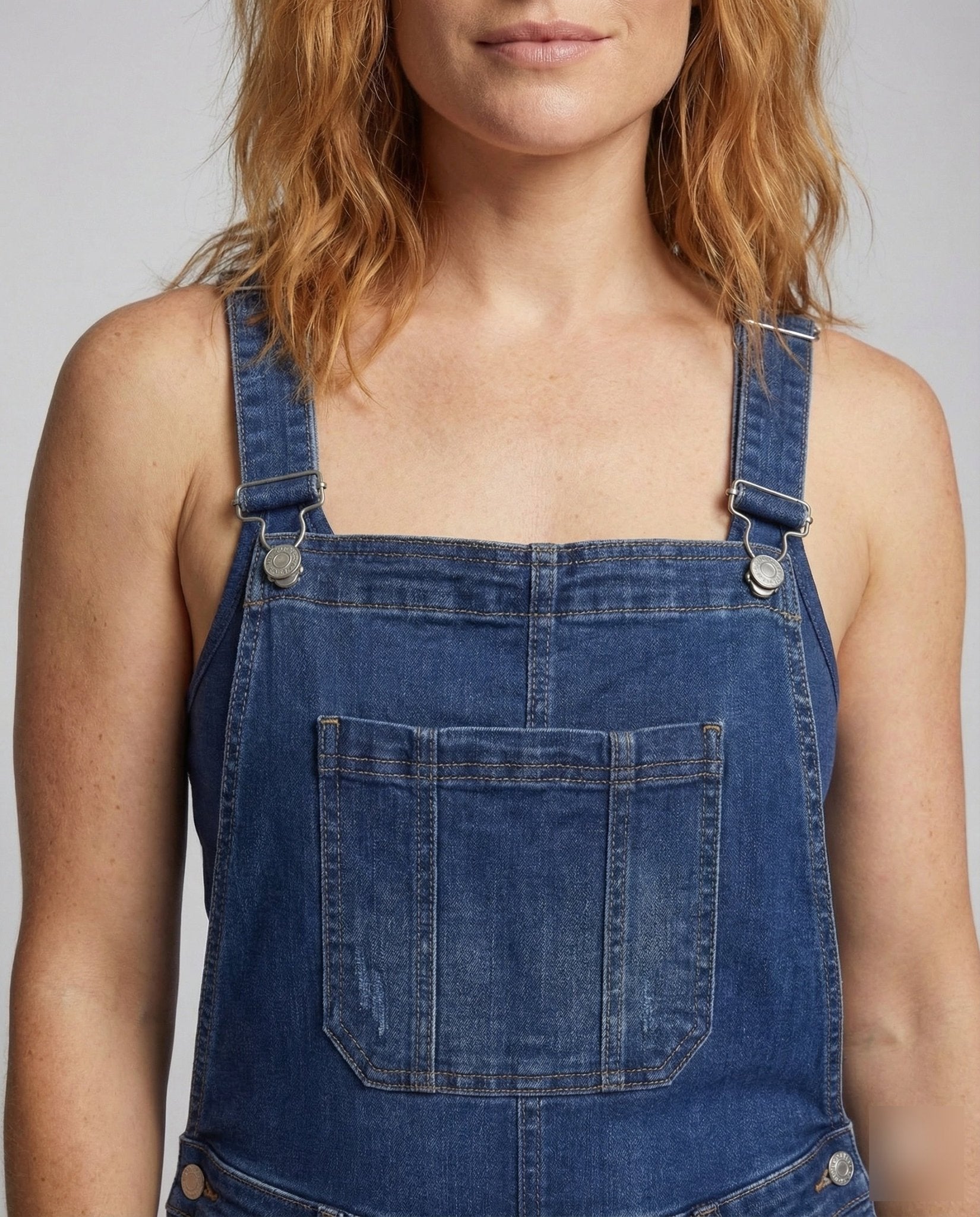 Ladies Slim Denim Overalls - Chichicherry
