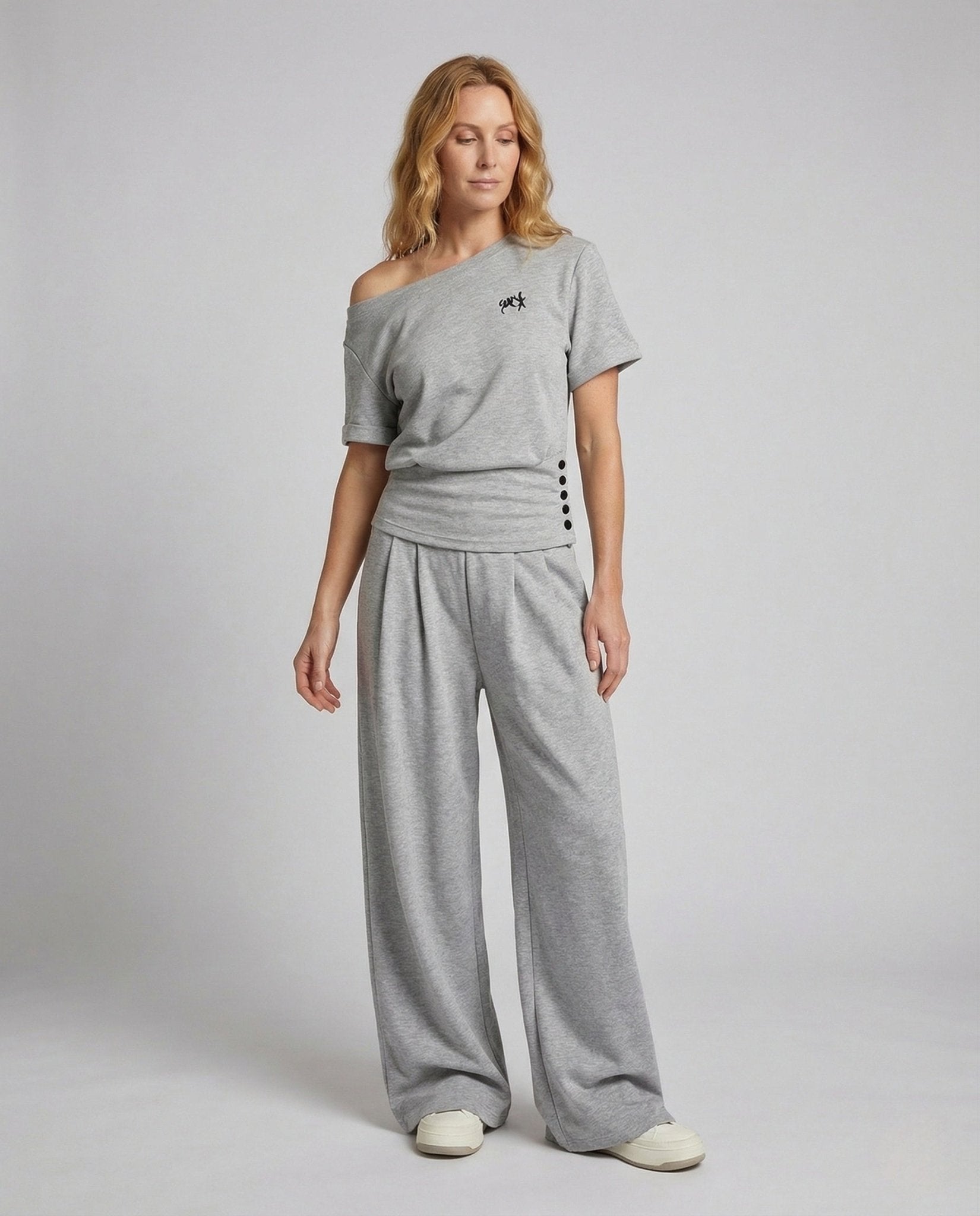 Ladies' sweat set with palazzo jogging pants - Chichicherry