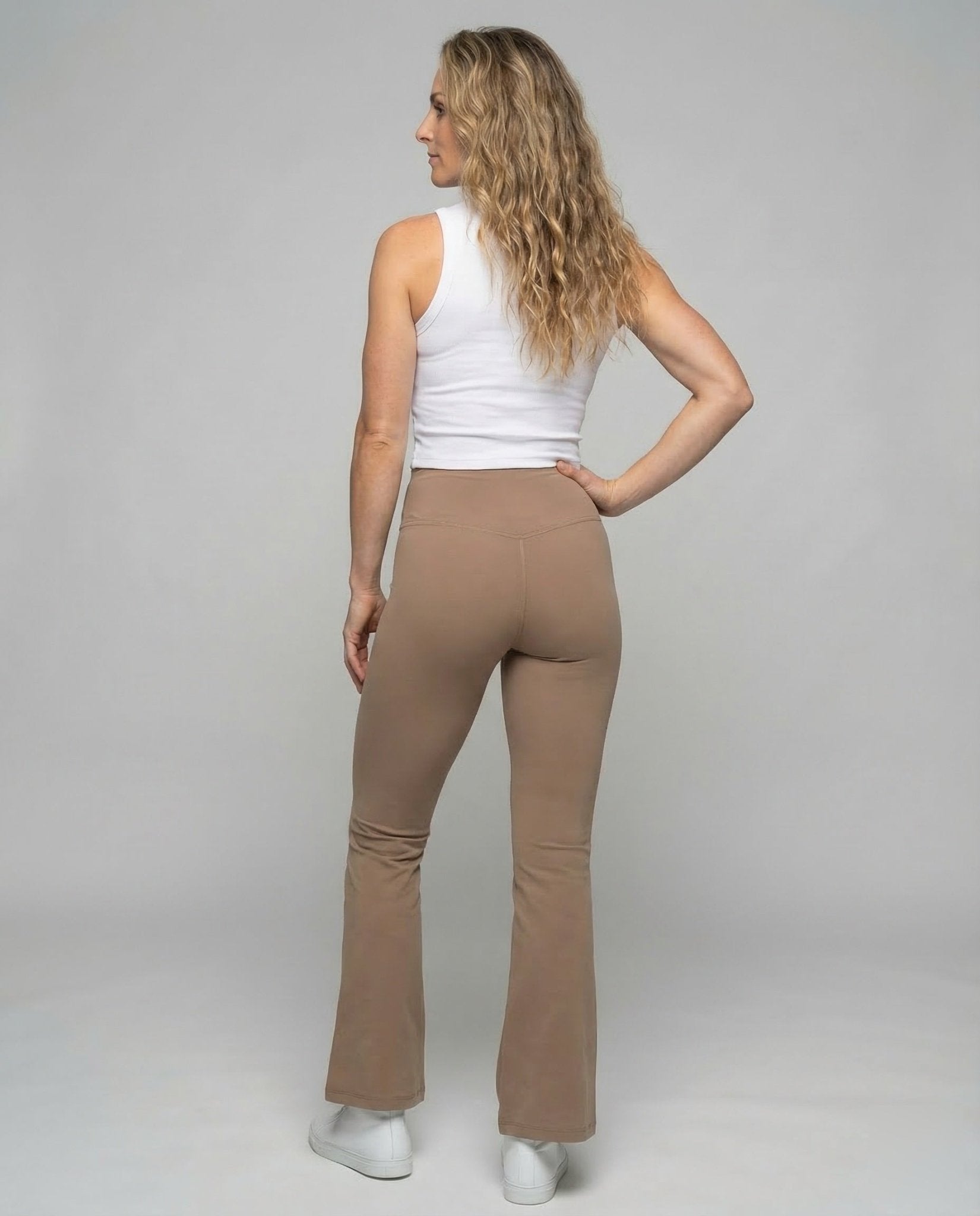 Ladies Yoga Leggings Flare High Waist - Chichicherry